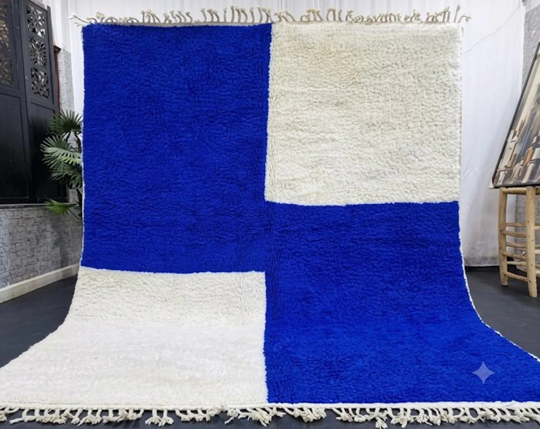 Berber - Carpet - 240 cm - 160 cm - Blue rug 240×160 cm