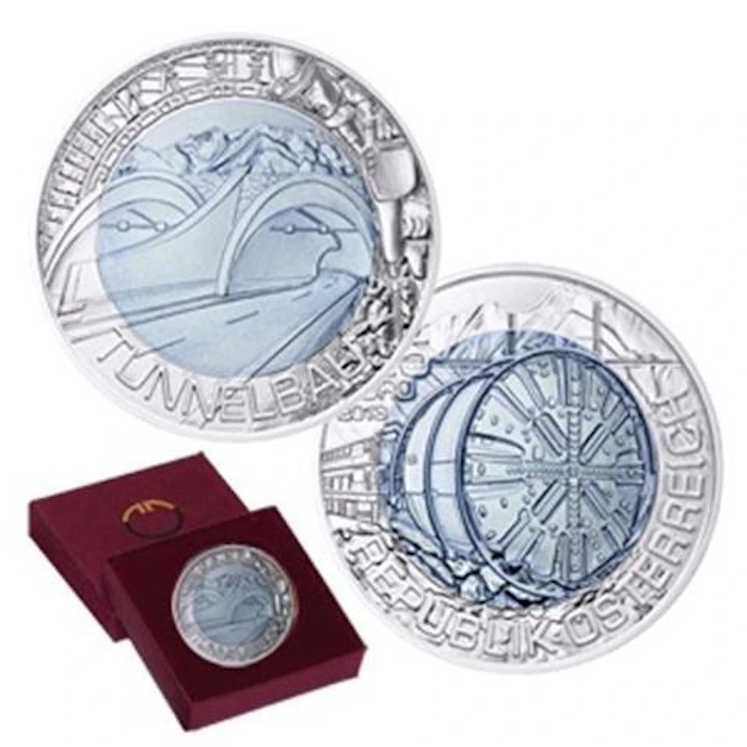 Austria. 25 Euro 2013 "Tunnelbau" Niob Proof (No reserve price)