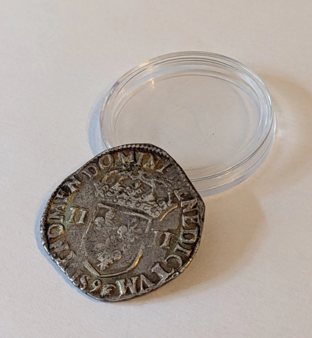 France. Henri III (1574-1589). 1/4 Écu 1589, Rennes (No reserve price)