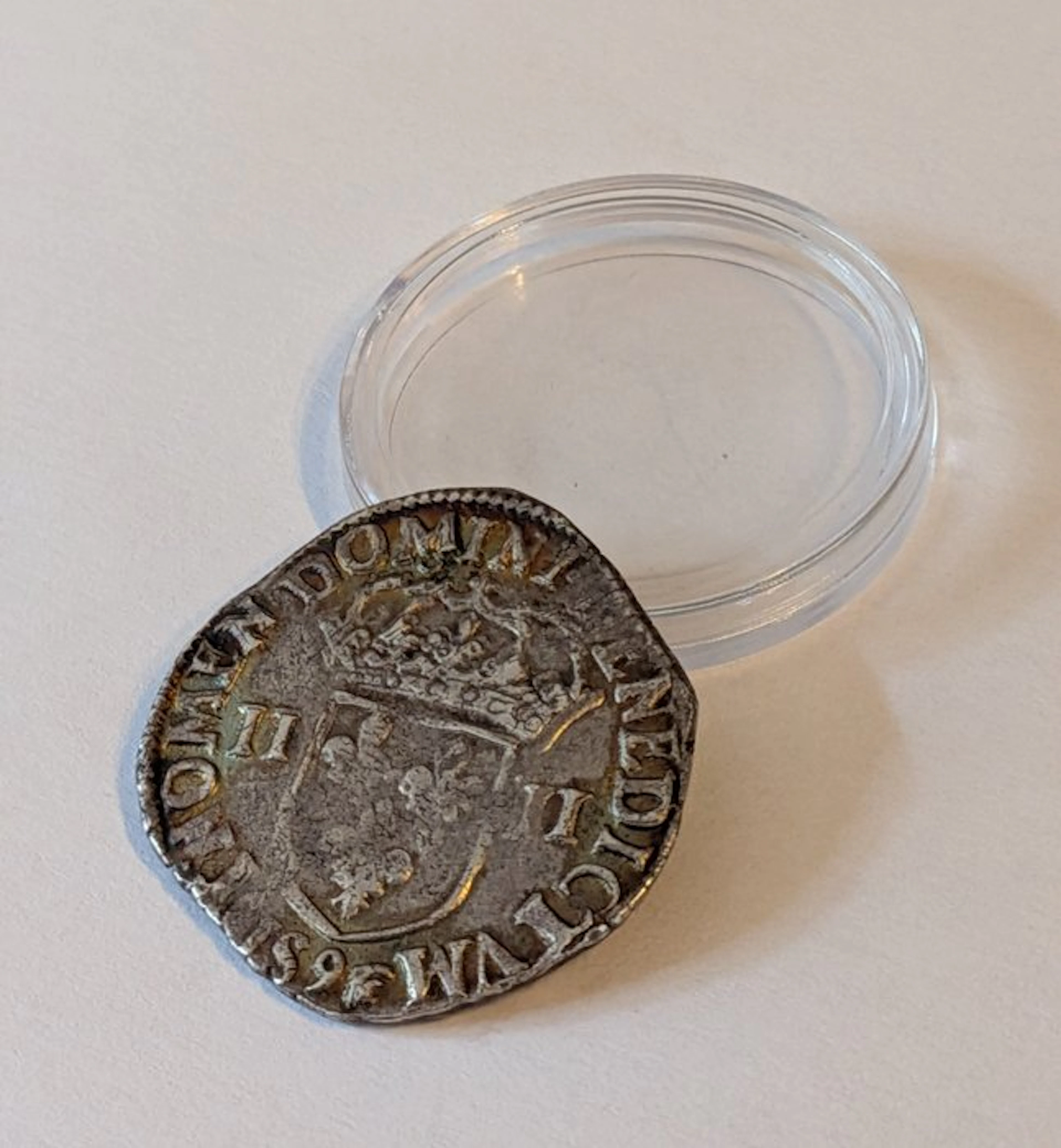 France. Henri III (1574-1589). 1/4 Écu 1589, Rennes (No reserve price)