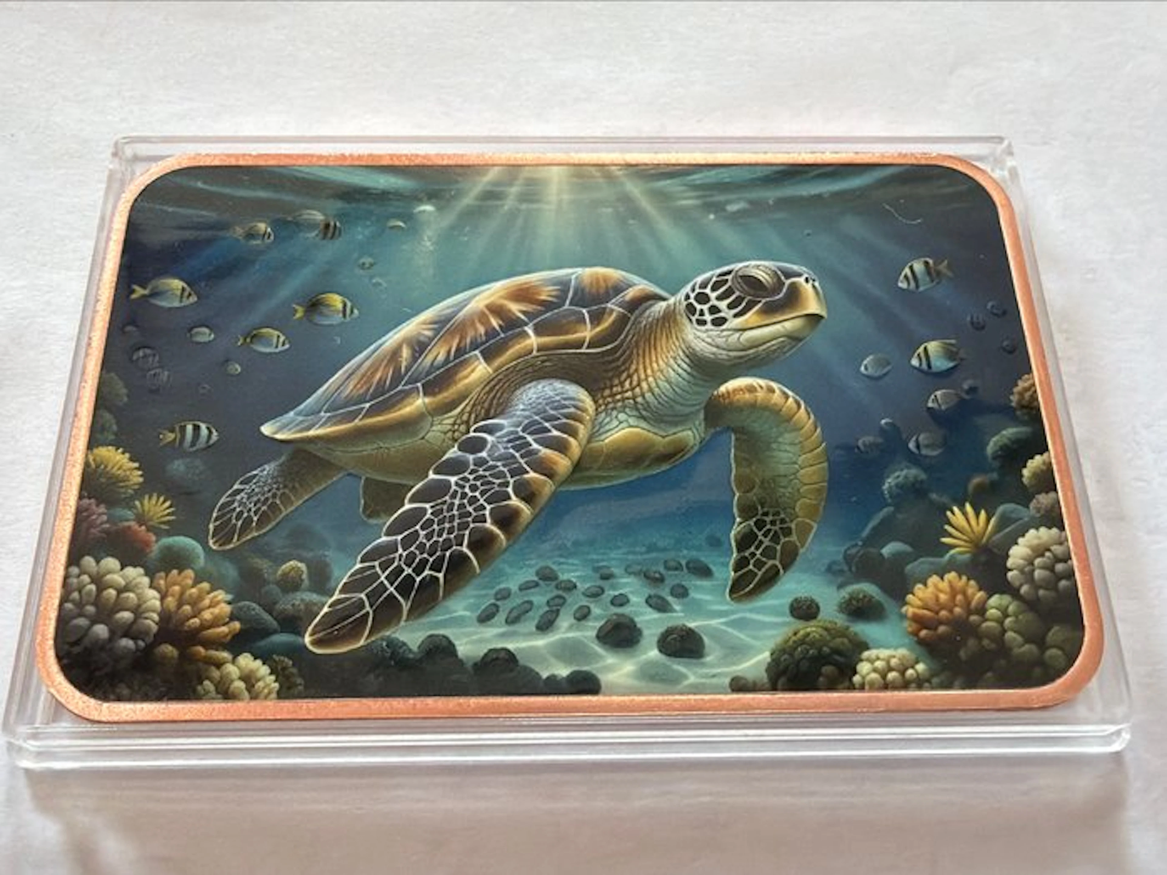 World. Medal Turtle 5 AVDP oz (.999) (No reserve price)
