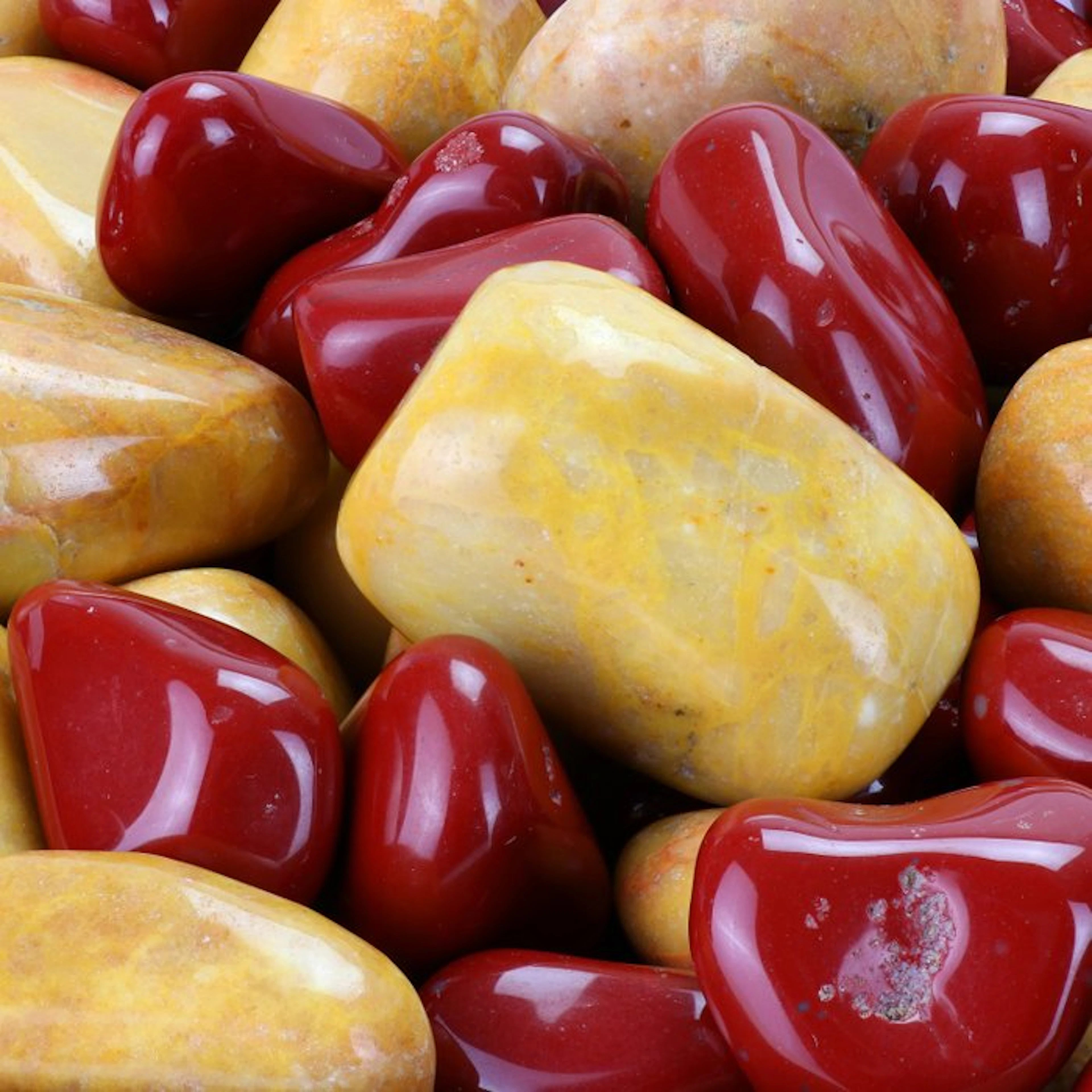Red & Orange Jasper - Tumbled Stones - Wholesale Lot- 2 kg