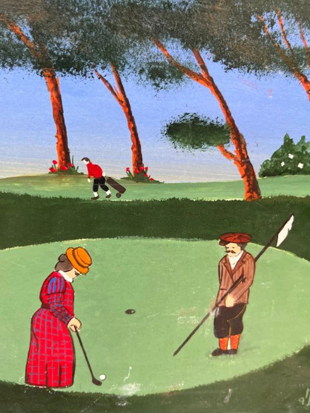 Claude-Henri Mallet (1930) - Scène de golf – Putter 3...
