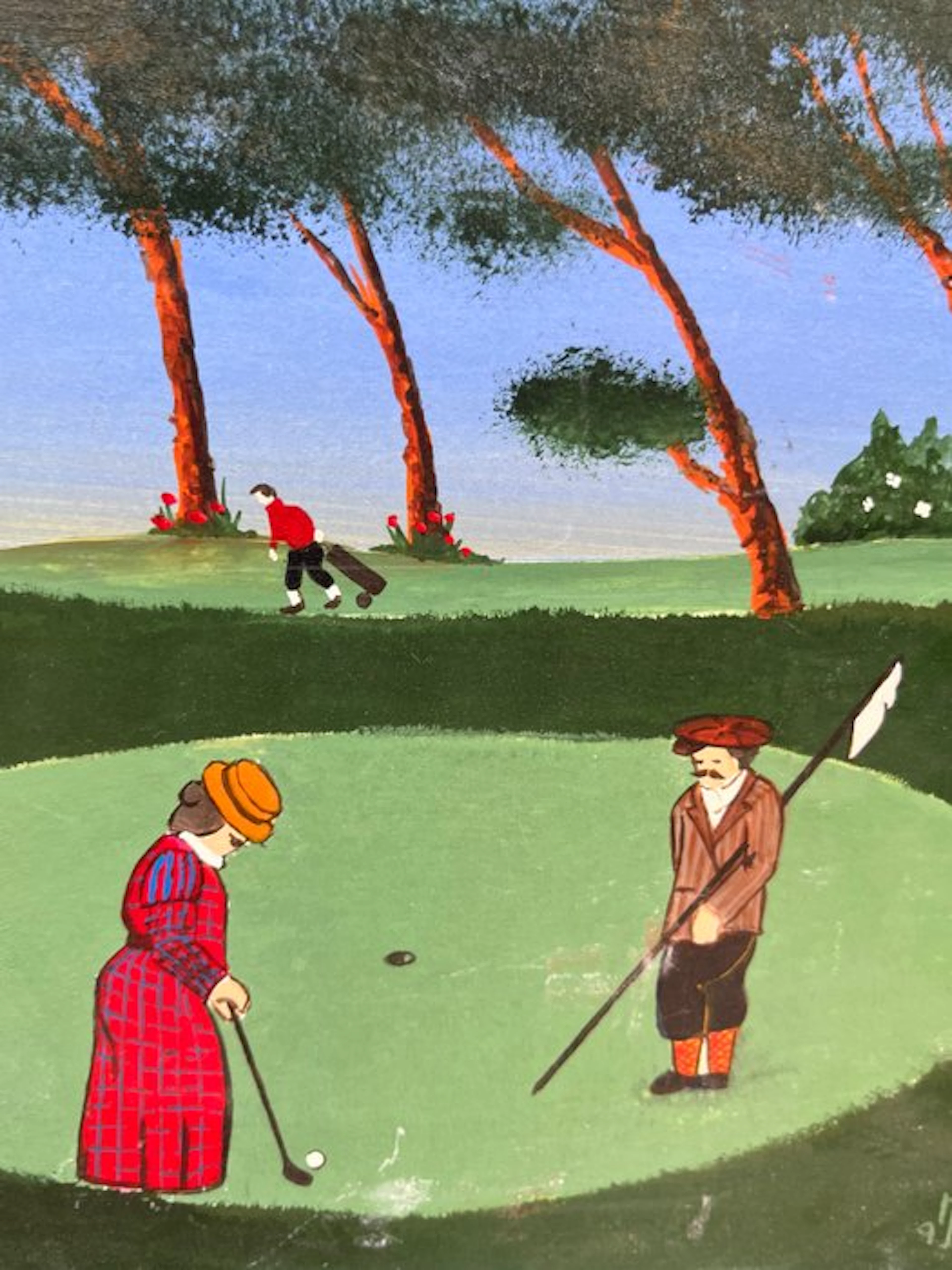 Claude-Henri Mallet (1930) - Scène de golf – Putter 3...
