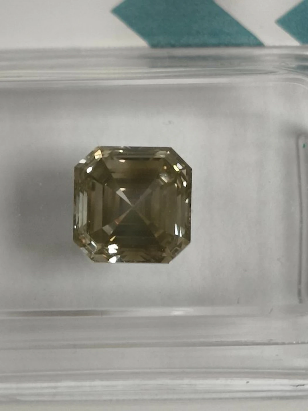 1 pcs Diamond (Natural coloured) - 1.75 ct - Square - Fancy Greyish