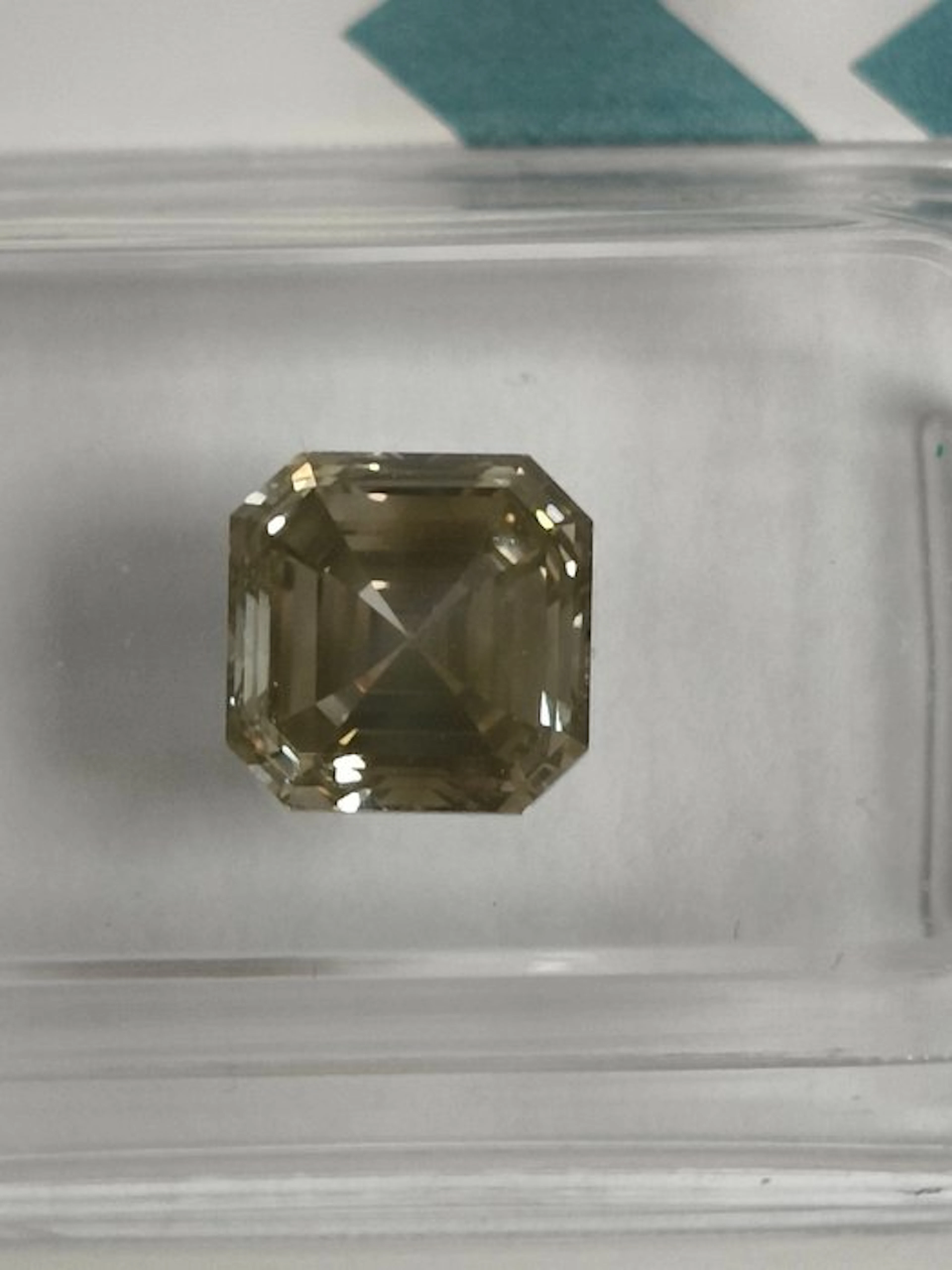 1 pcs Diamond (Natural coloured) - 1.75 ct - Square - Fancy Greyish