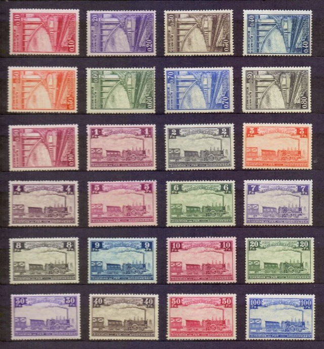 Belgium 1935 - Centennial celebration of the Belgian railways - OBP TR 178/201