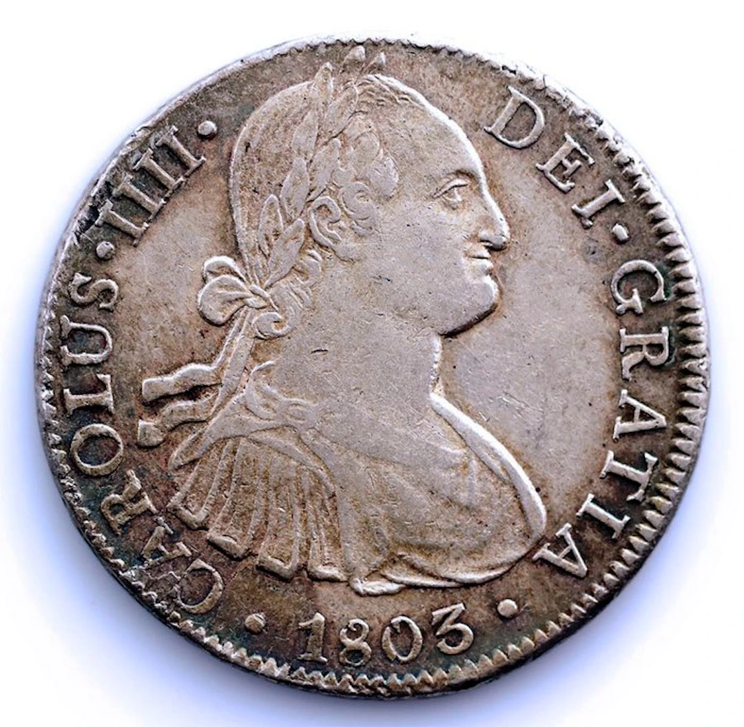 Spain. Carlos IV. 8 Reales 1803 FT México - Brillo original