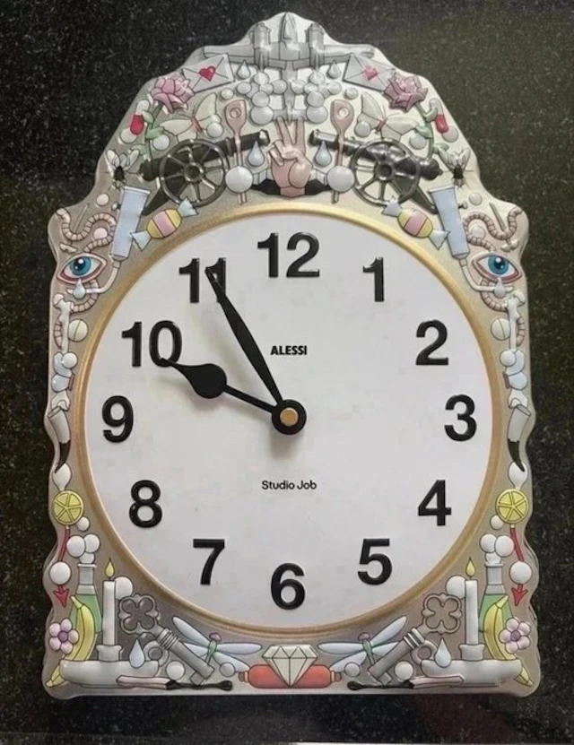Comtoise Wall Clock and Stand - Studio Job x Alessi...