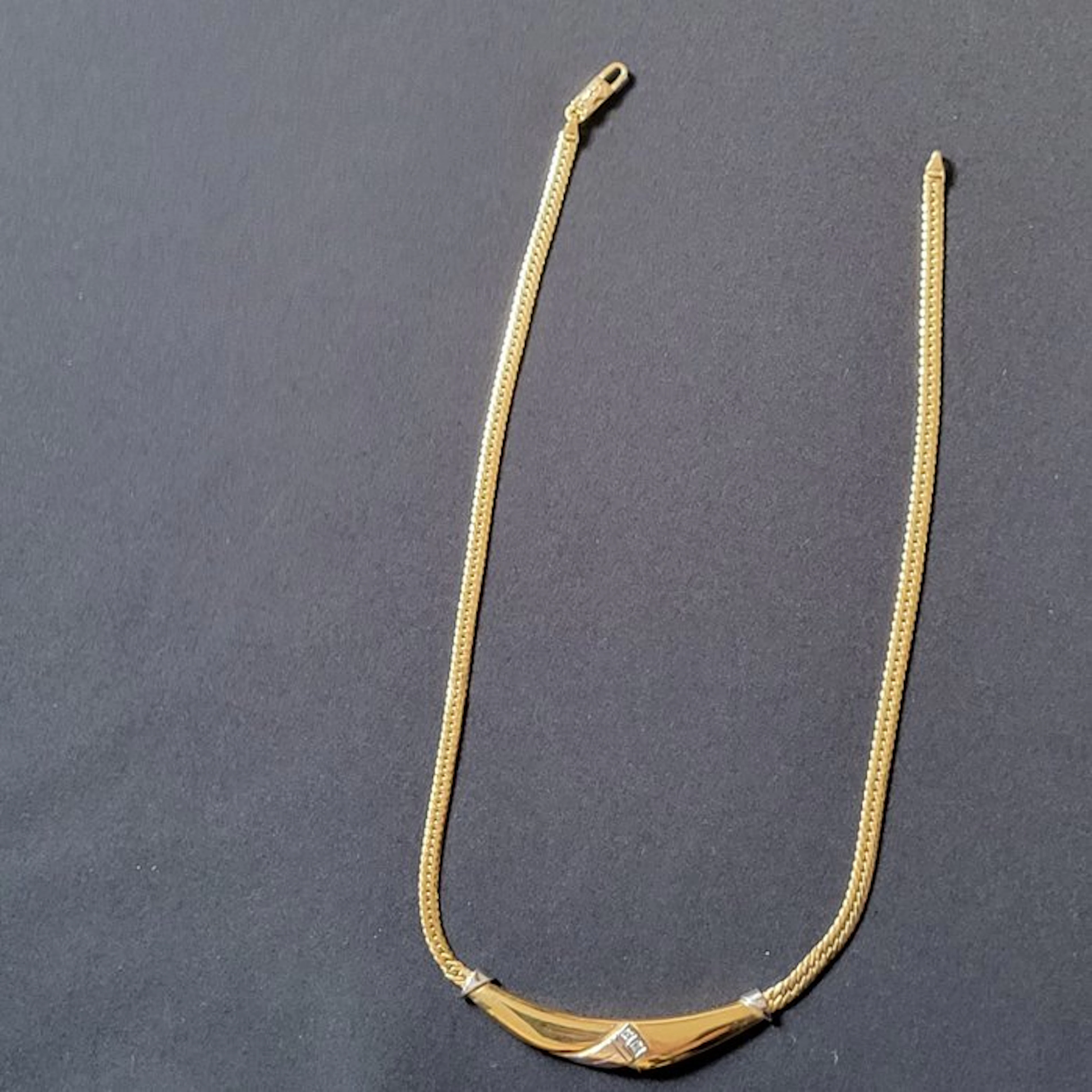 Chini - Necklace - 18 kt. Yellow gold, White gold - Vintage Bicolor Necklace
