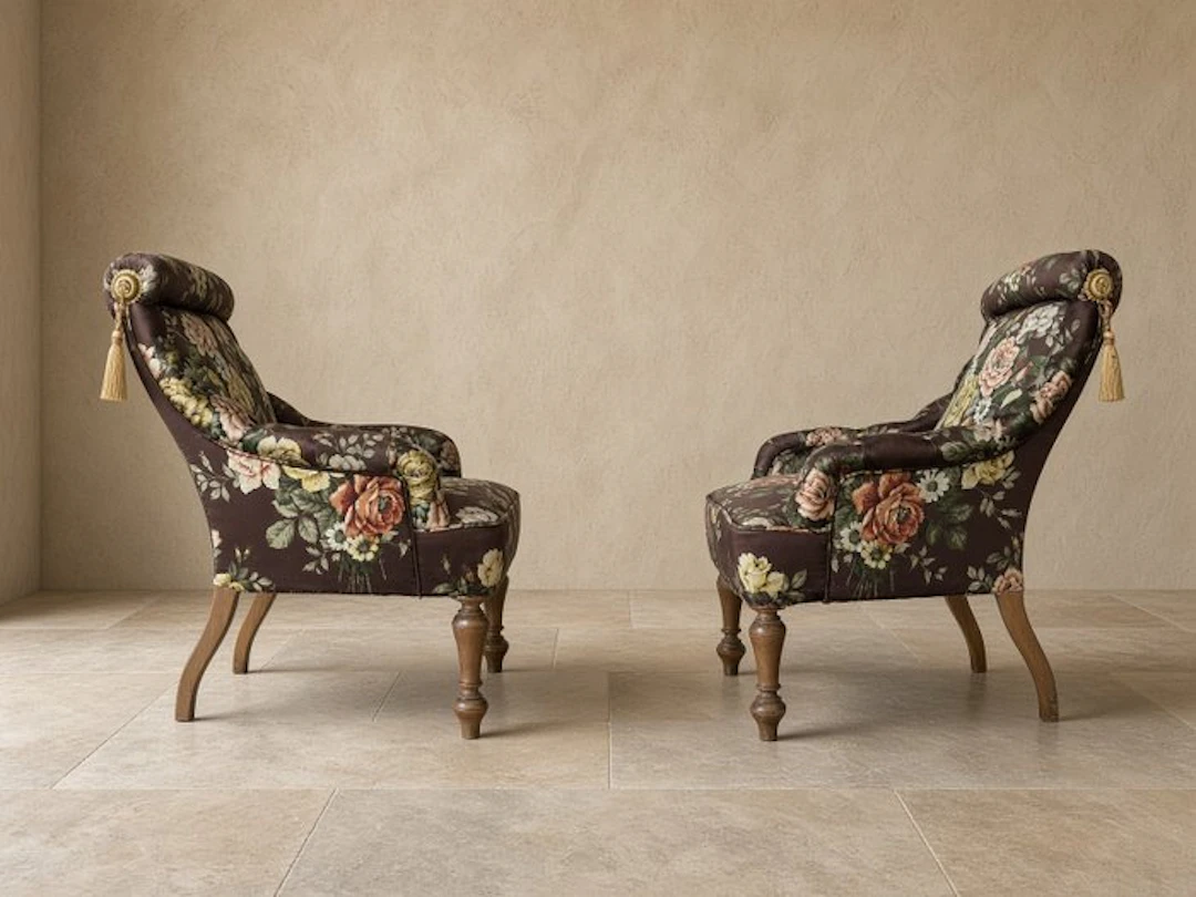 Armchair (2) - A Pair of French Napoleon III Style...