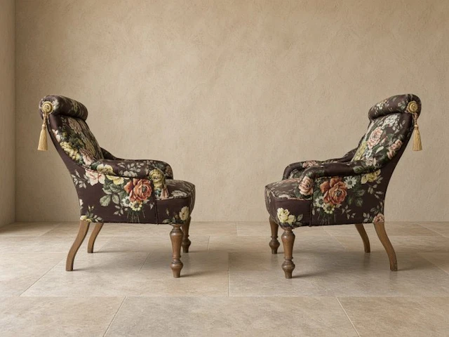 Armchair (2) - A Pair of French Napoleon III Style...