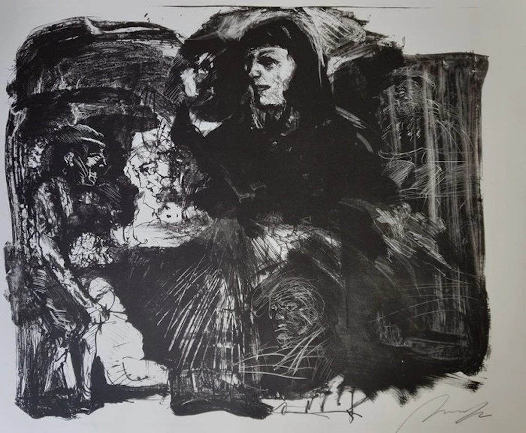 Alfred Hrdlicka (1928-2009) - Portraitstudie Barbara