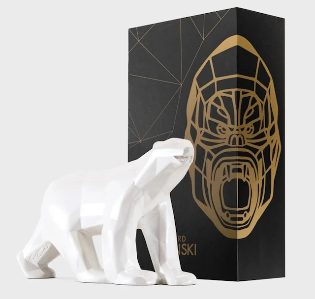 Richard Orlinski (1966) - Ours Pompon x Orlinski Blanc Edition