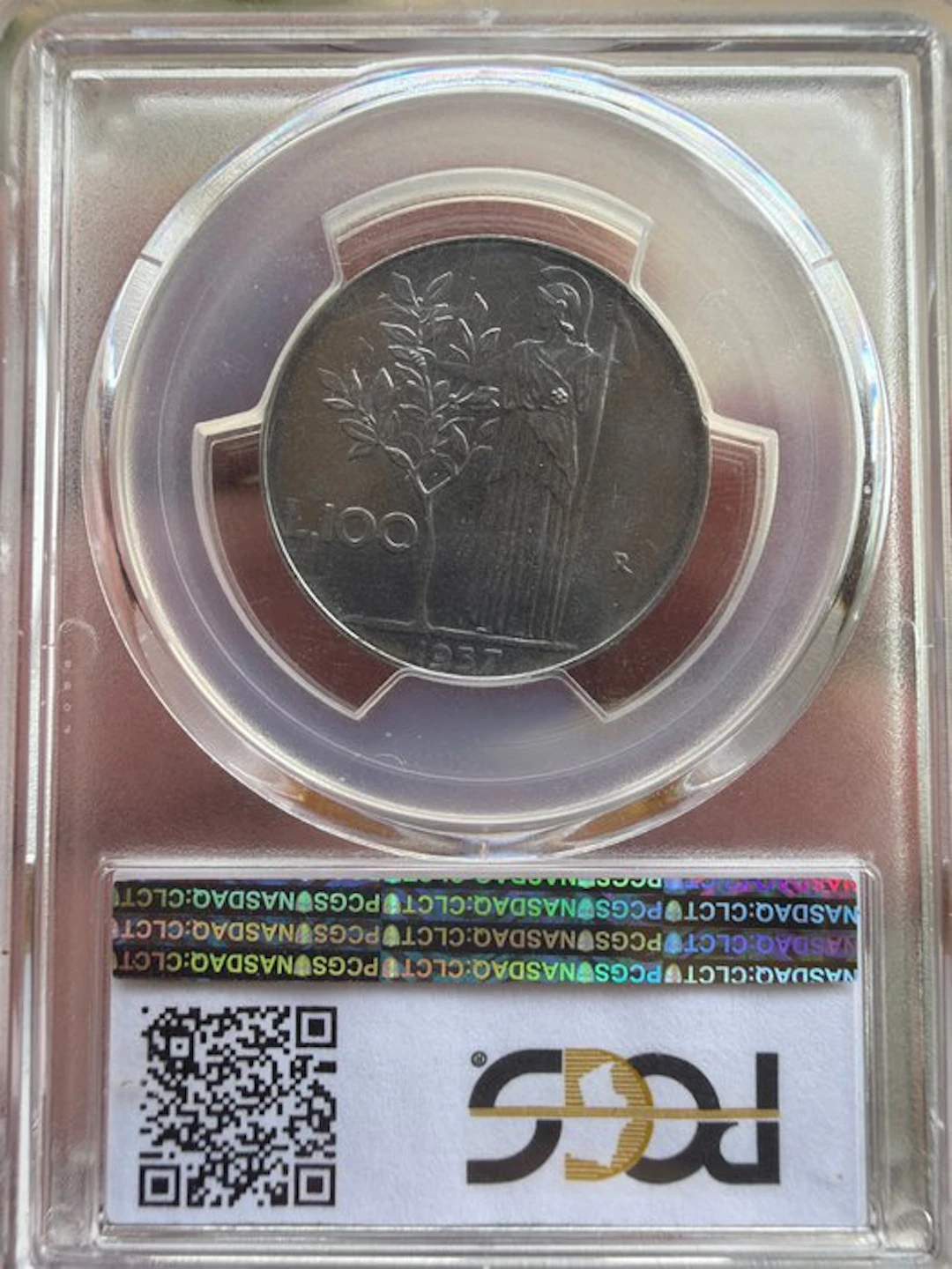 Italy, Republic 100 Lire 1957 "Minerva" (No reserve price)