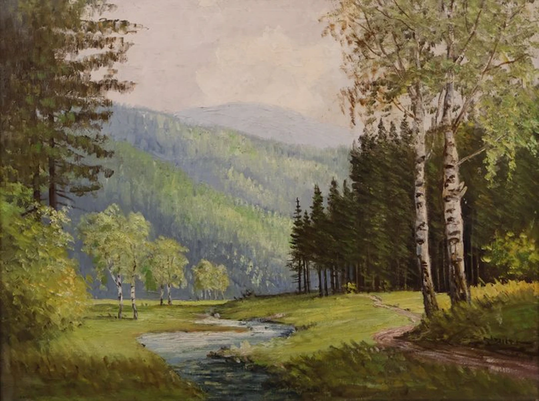 German school (XX) - Im Tränkbachtal, Thüringer Wald