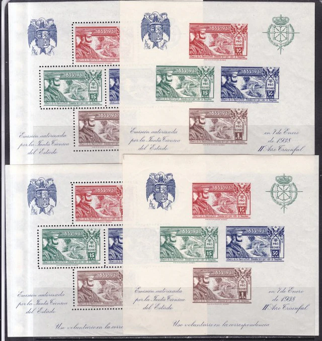 Spain 1936 - HB 4/7 - Zumalacarregui - Notched and Undented