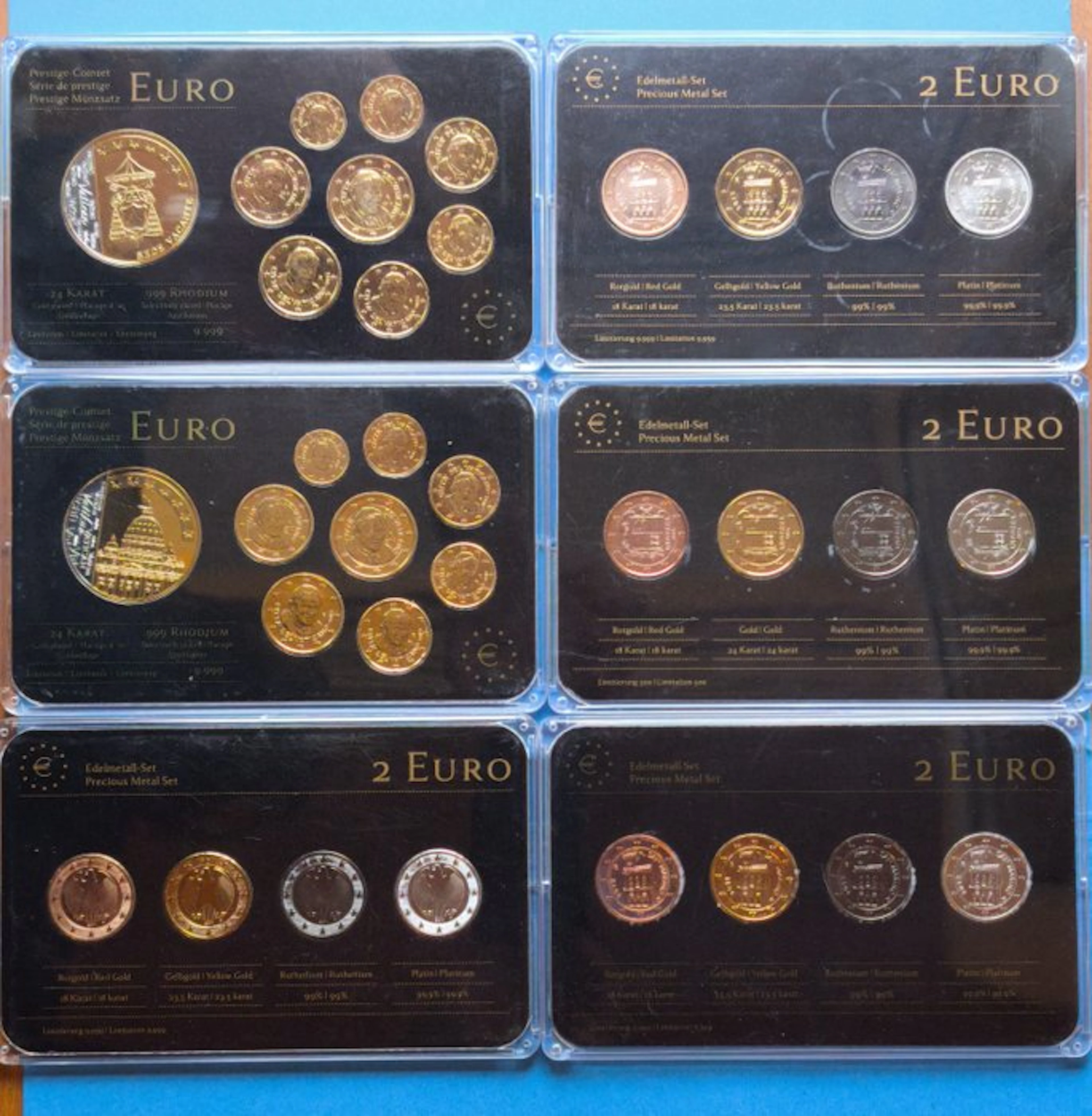 Europe. 2 Euro / Serie 1 Cent - 2 Euro Various Years (6...