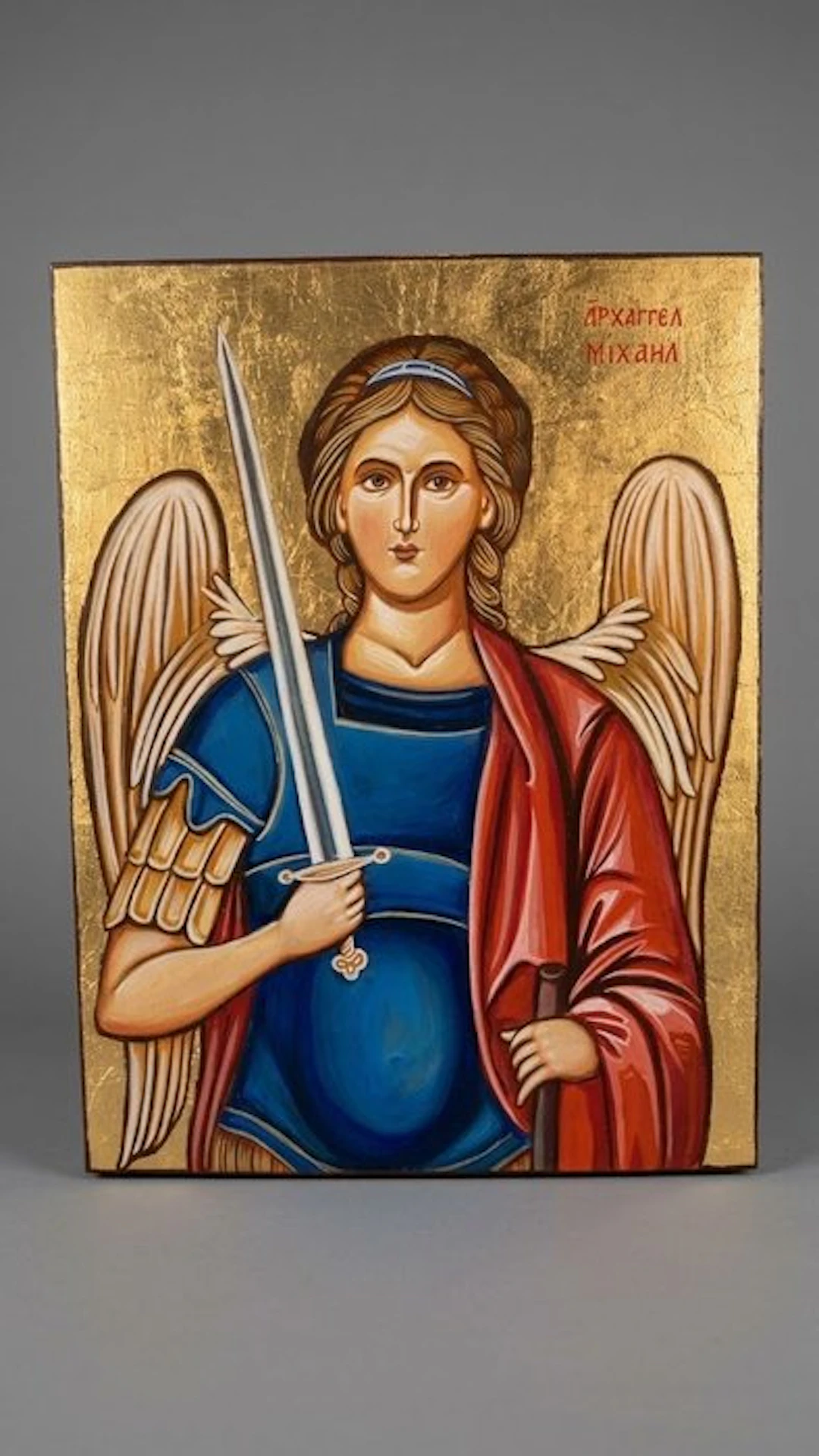 M. Palumbo - Icona Sacra - San Michele Arcangelo - 30 x 40 cm