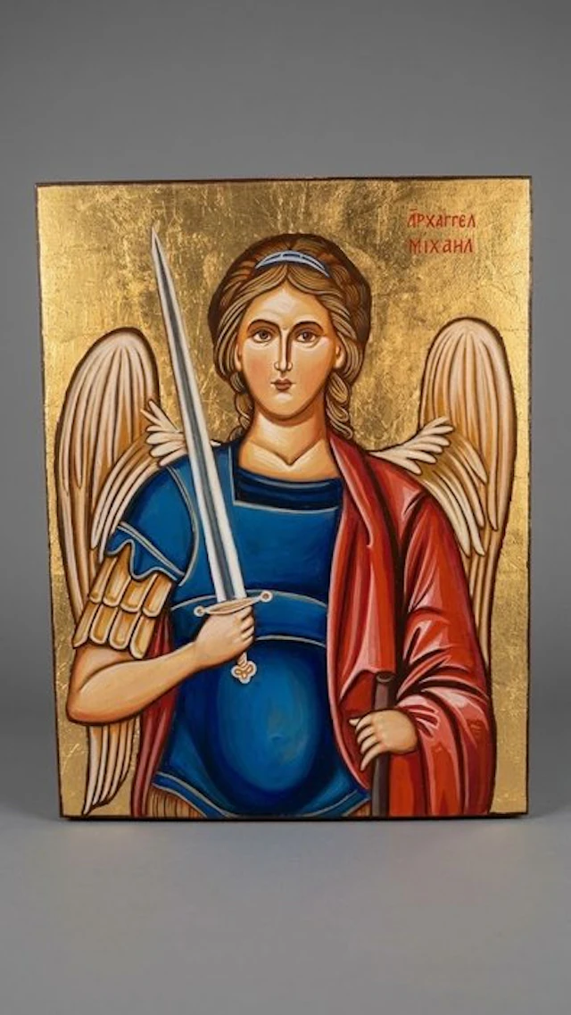 M. Palumbo - Icona Sacra - San Michele Arcangelo - 30 x 40 cm
