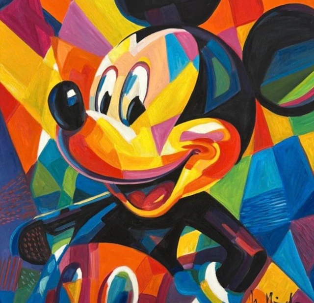 DR HIDE - (100% handpainted !) Mickey Smile Paris