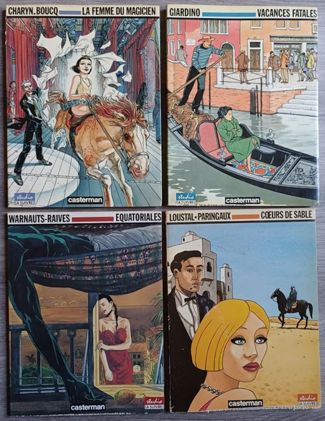 Collection Studio-(A Suivre) - 4x B - 4 Album - First edition - 1985/1992