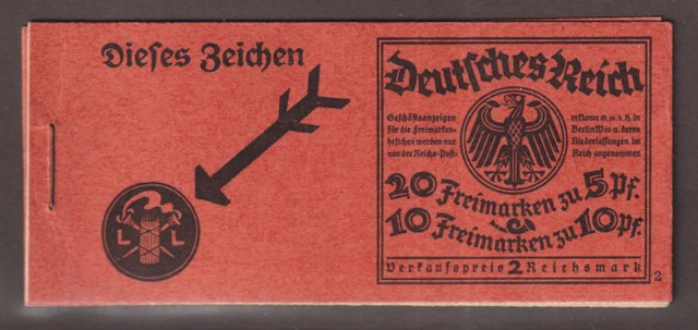 German Empire 1925 - German Reich MH 16 **,* Imperial Eagle 1925