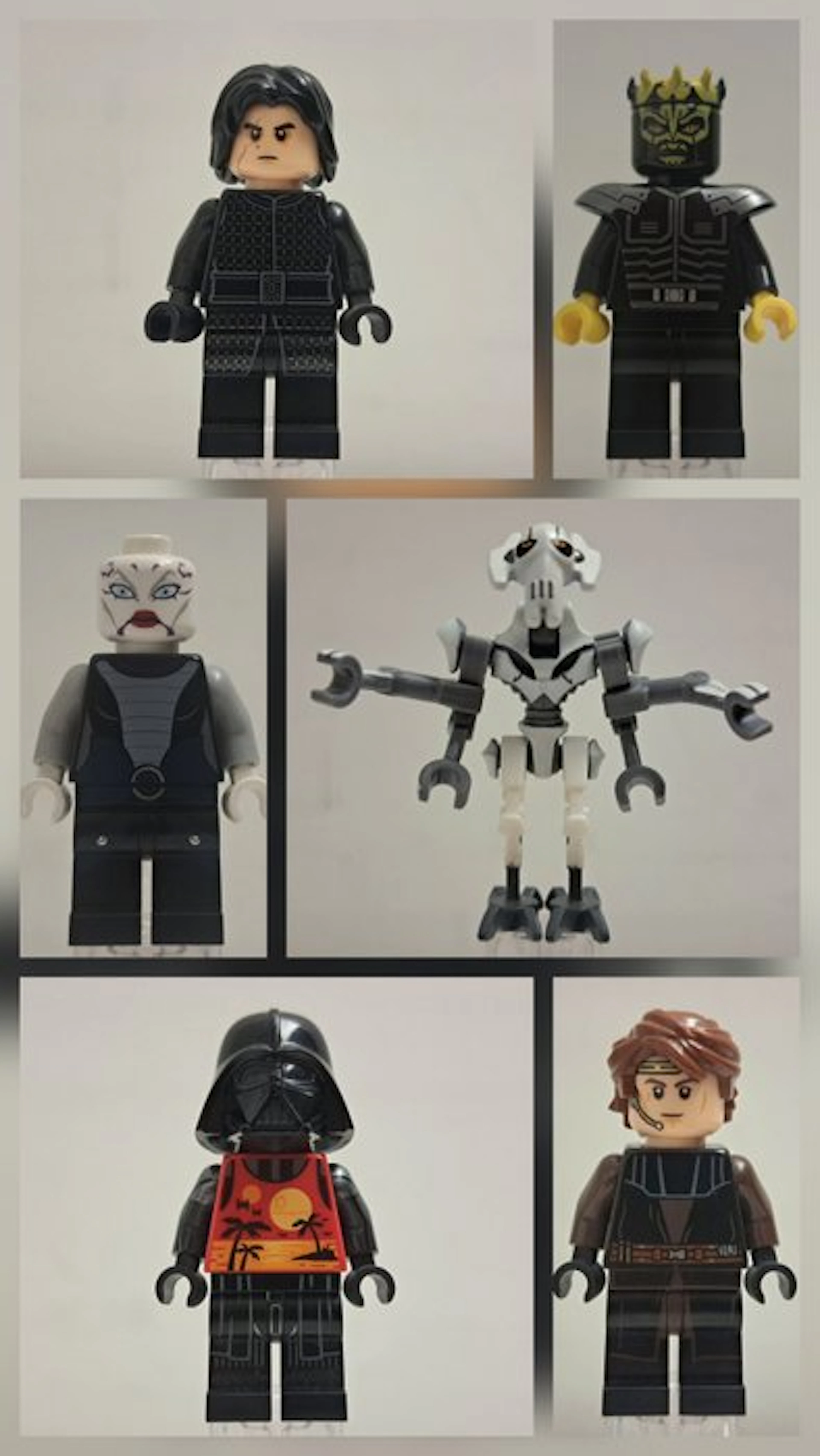 LEGO Minifigure - Star Wars - 6x Dark Side Lords / figures