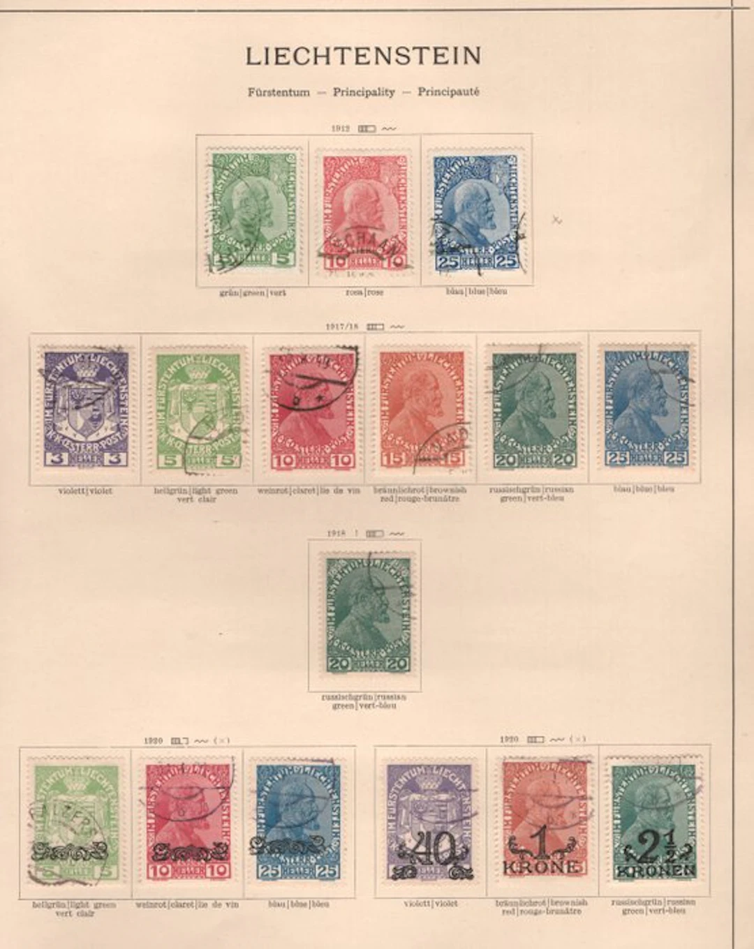 Liechtenstein 1912/1937 - Liechtenstein 1912/1937