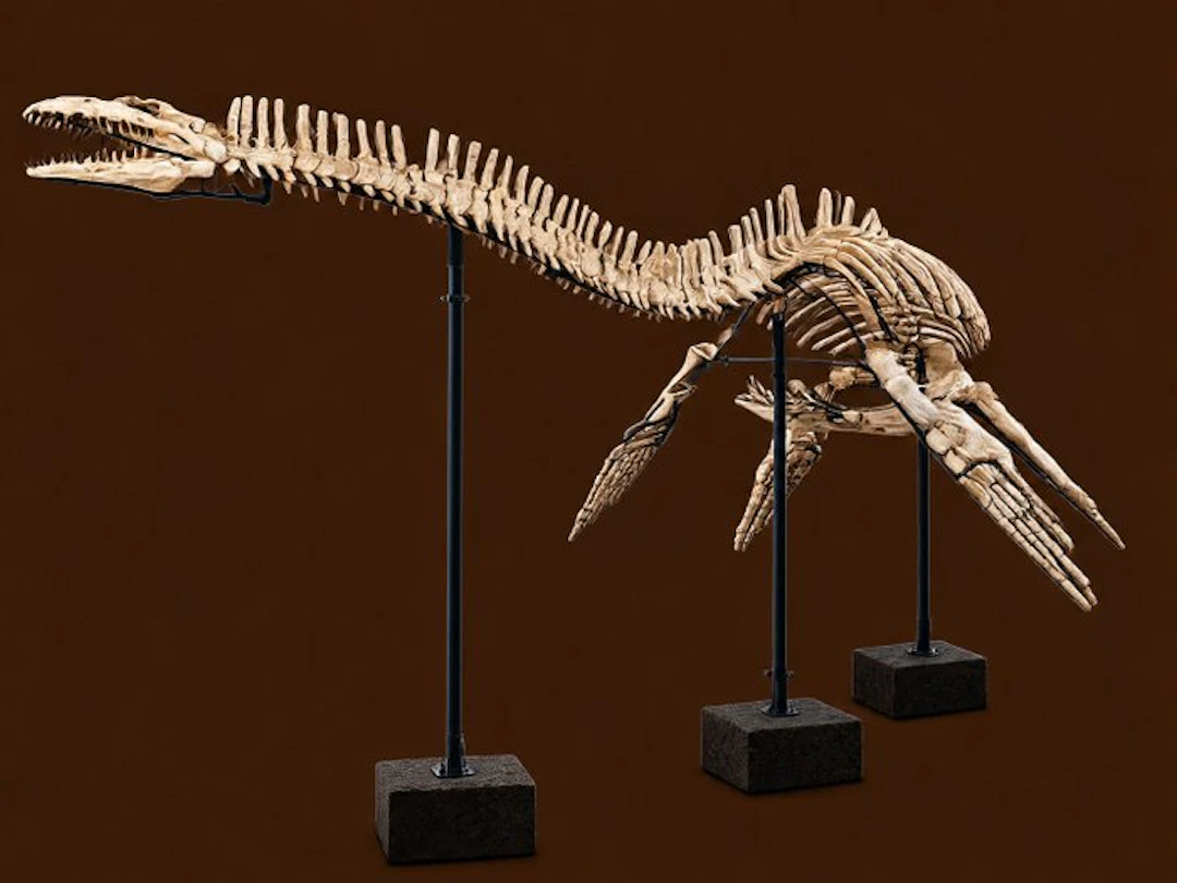 Plesiosaur - Fossil skeleton - 540 cm - 180 cm