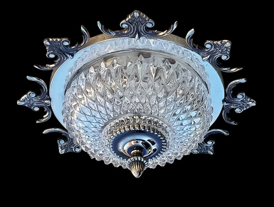 Ceiling lamp - Metal , crystal