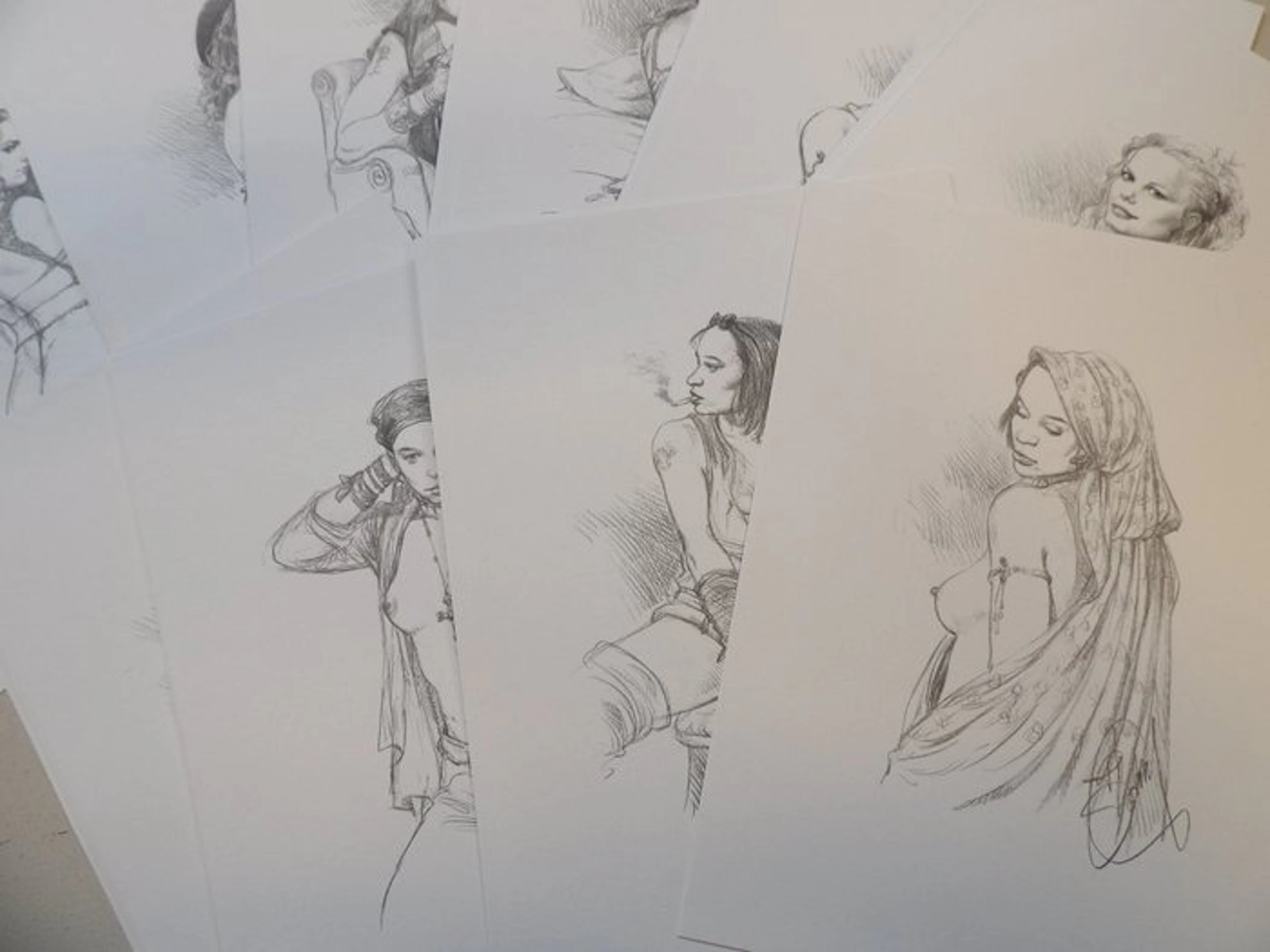 Delaby - lot met 50 erotische prenten - 50 x prent
