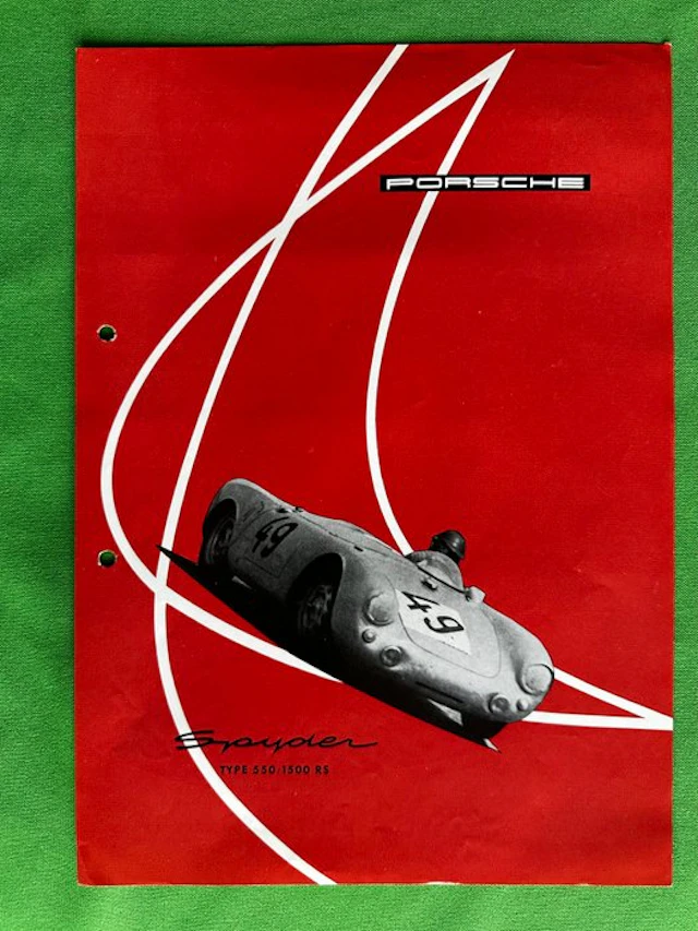 Brochure sheet - Porsche - Type 550 / 1500 RS Spyder
