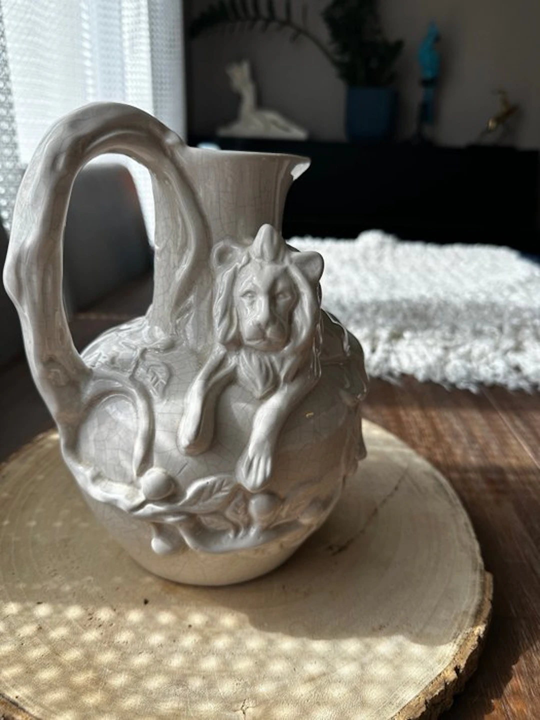 la louviere - thomas François cartier - Jug - crackled ceramic