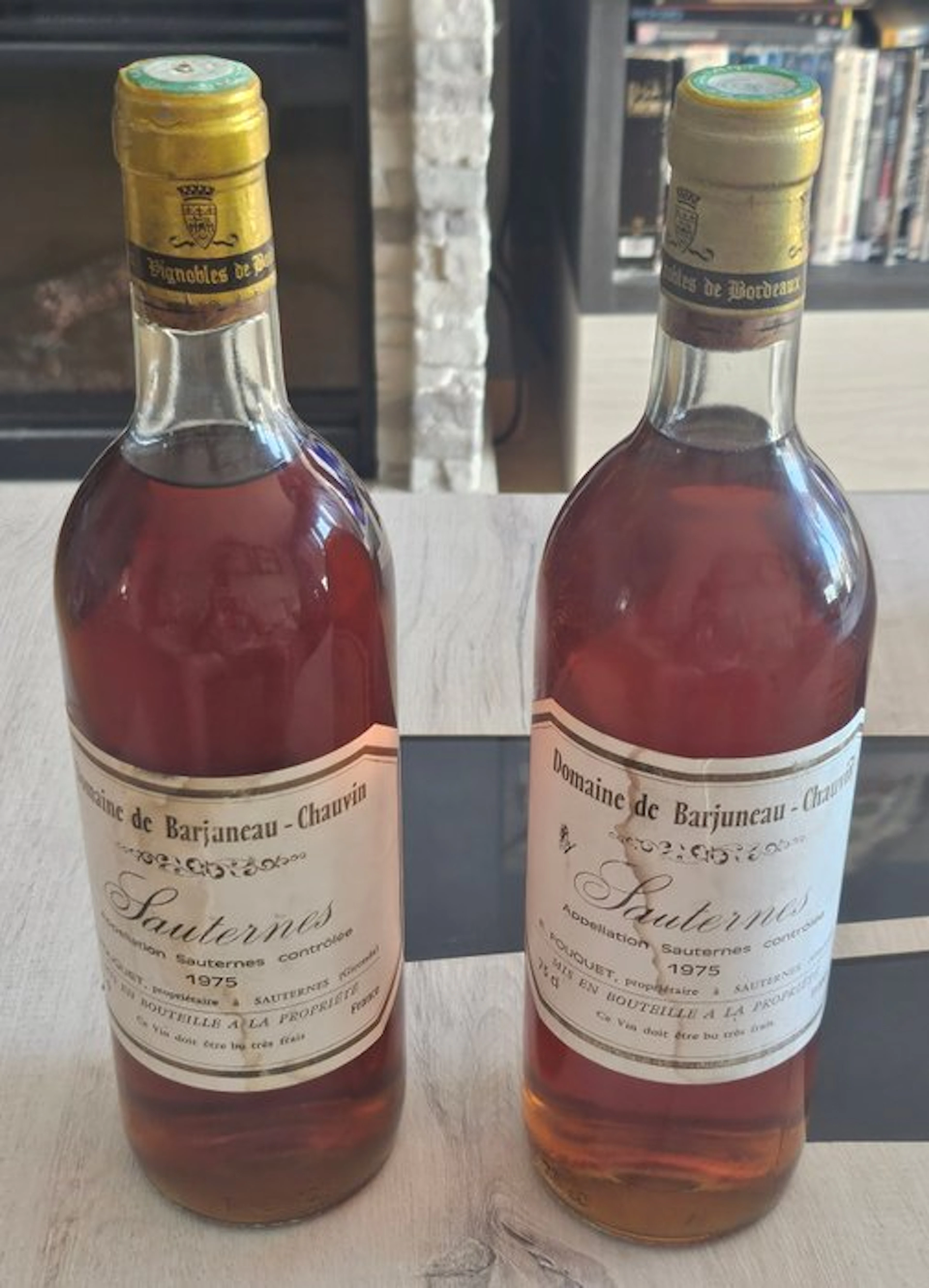 1975 Domaine de Barjuneau-Chauvin - Sauternes - 2 Bottles (0.75L)