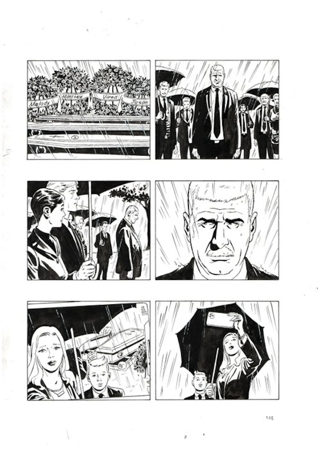 Pittaluga, Luigi - 4 Original page - Julia #291 - "Uomo d'onore" - 2022