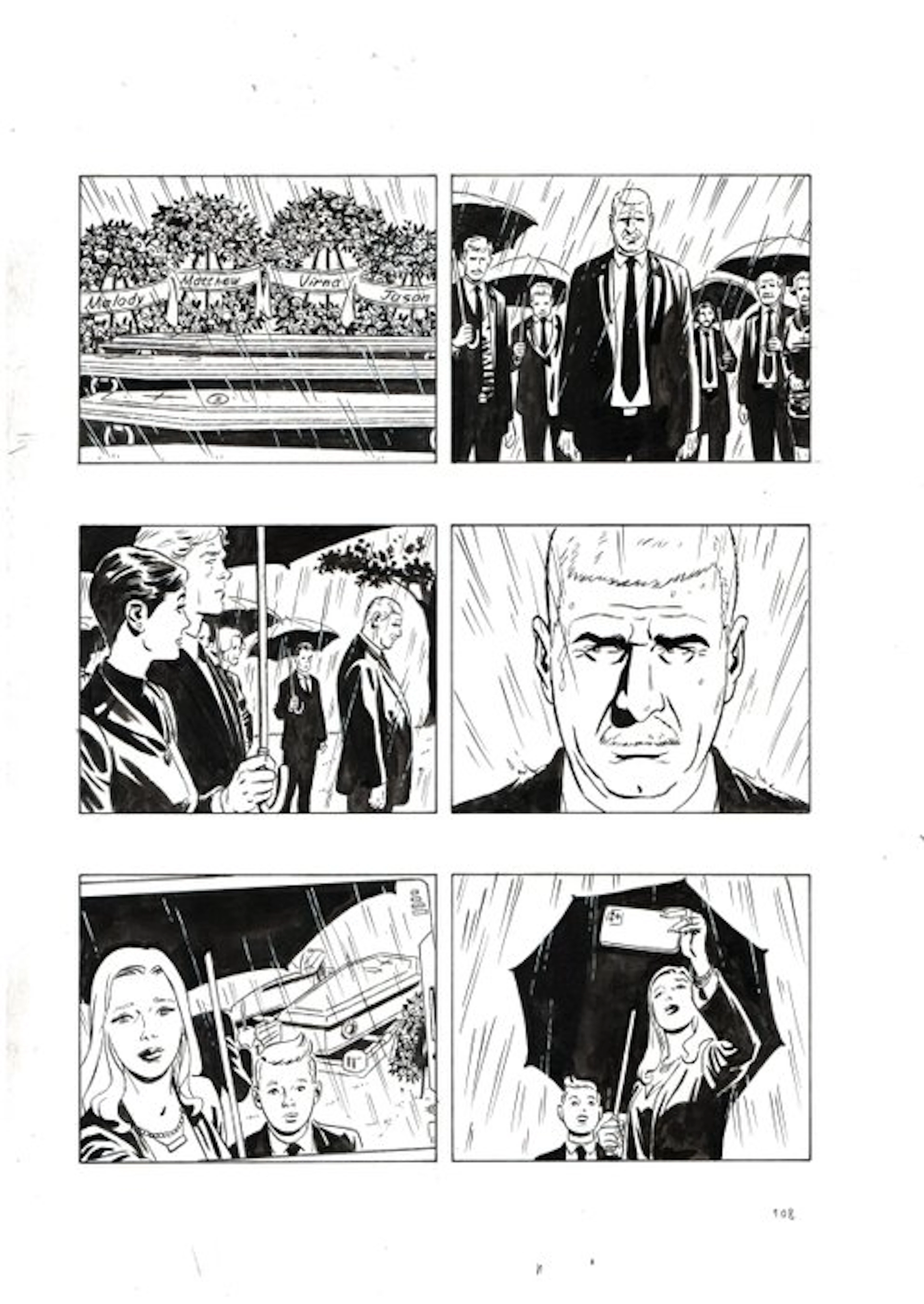Pittaluga, Luigi - 4 Original page - Julia #291 - "Uomo d'onore" - 2022