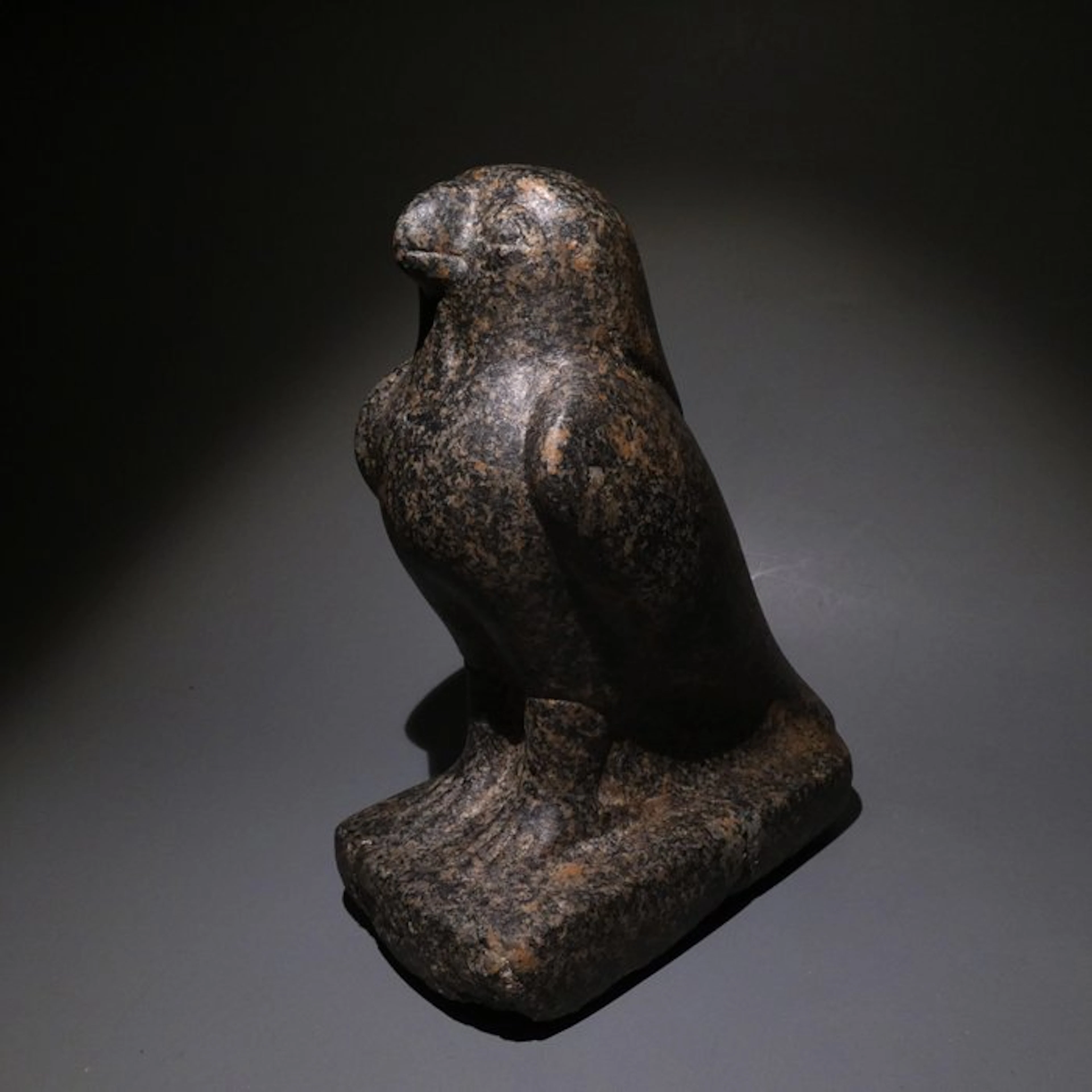 Ancient Egyptian Granodiorite Horus Falcon Sculpure