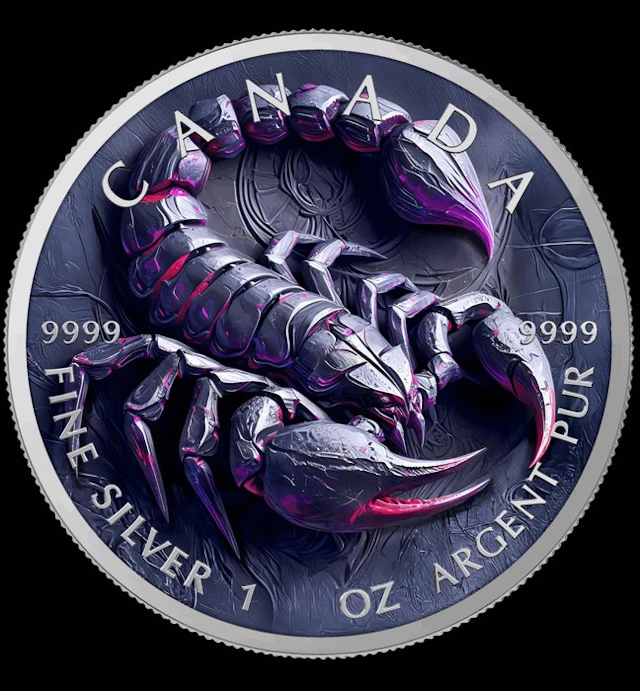 Canada. 5 Dollars 2025 Zodiac Scorpio , 1 Oz (.999)