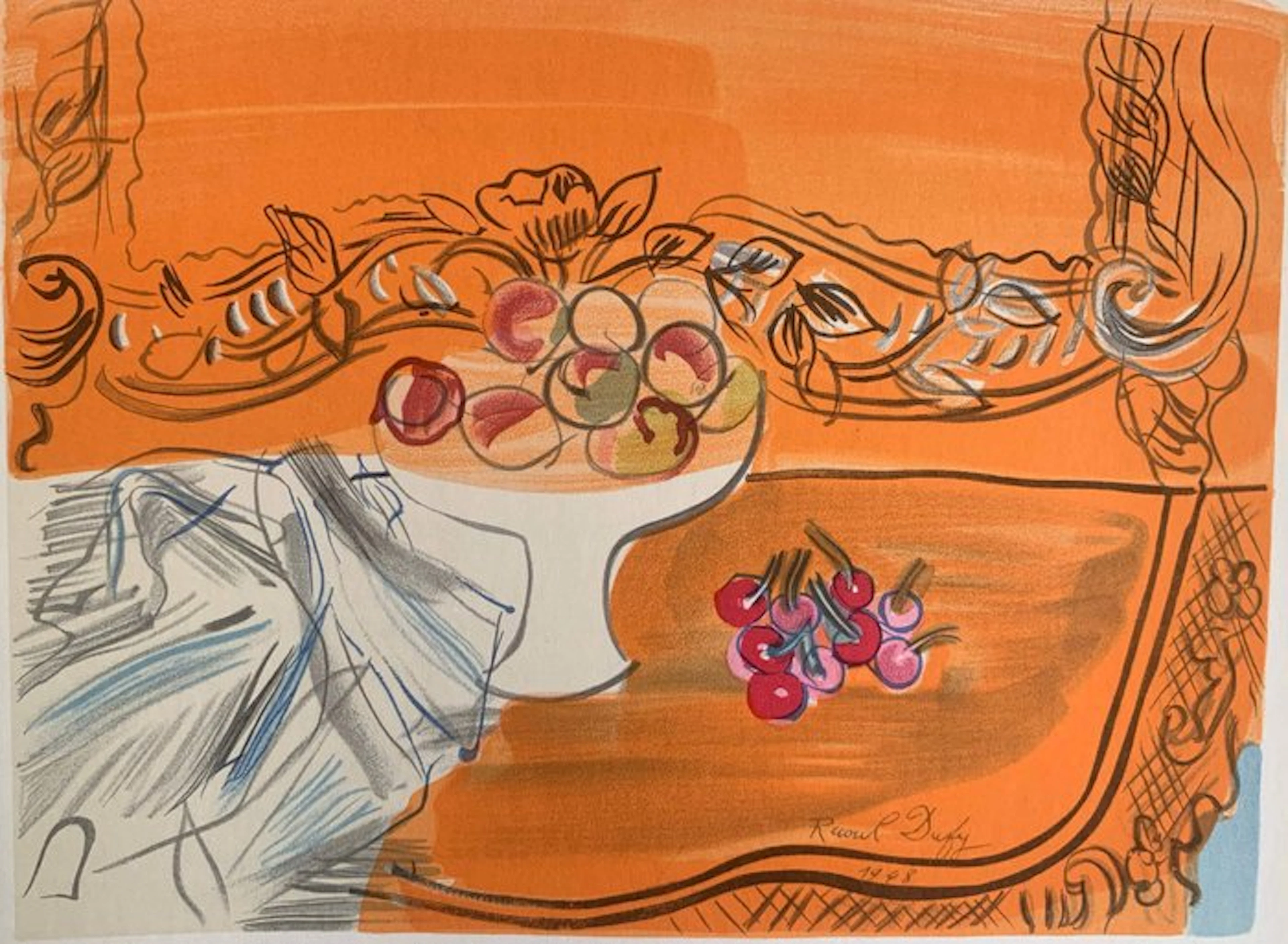 Raoul Dufy (1877-1953) - Composition à la coupe de fruits