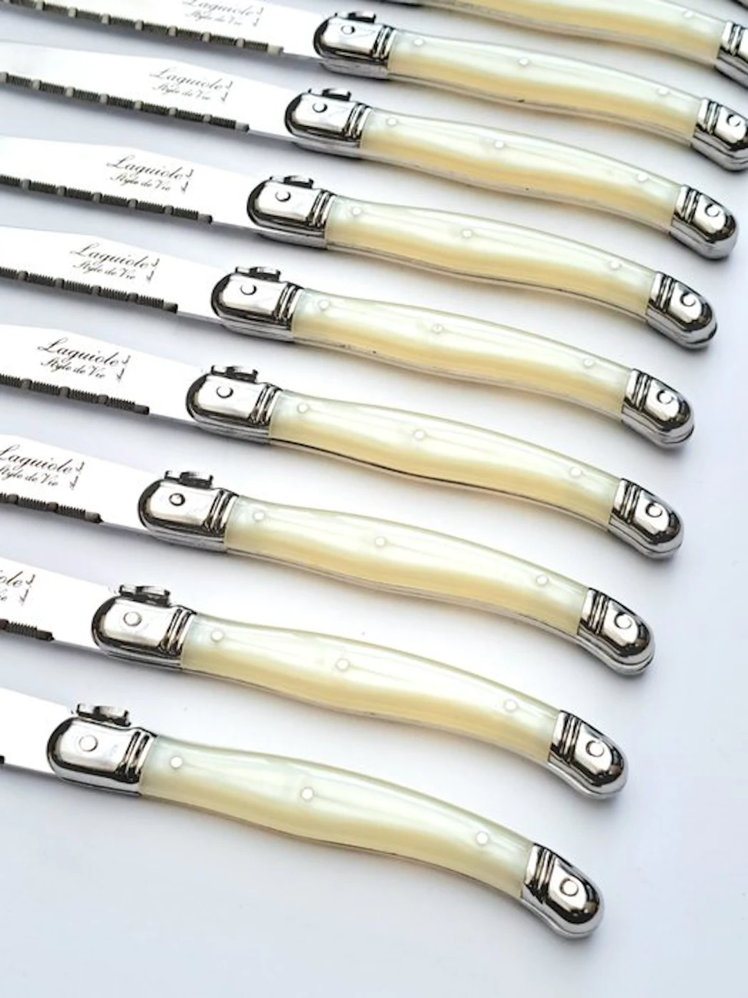 Laguiole - 12x Steak Knives - Pearl - style de - Table...