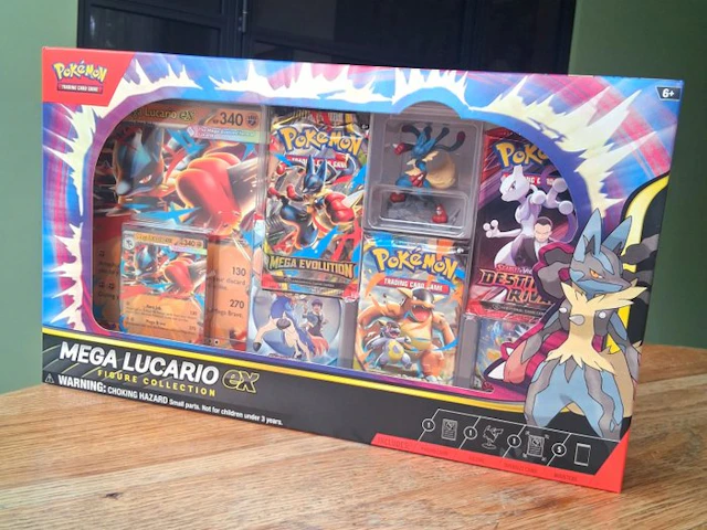 Pokémon - 1 Box - MEGA LUCARIO ex Figure Collection - Mega Evolution