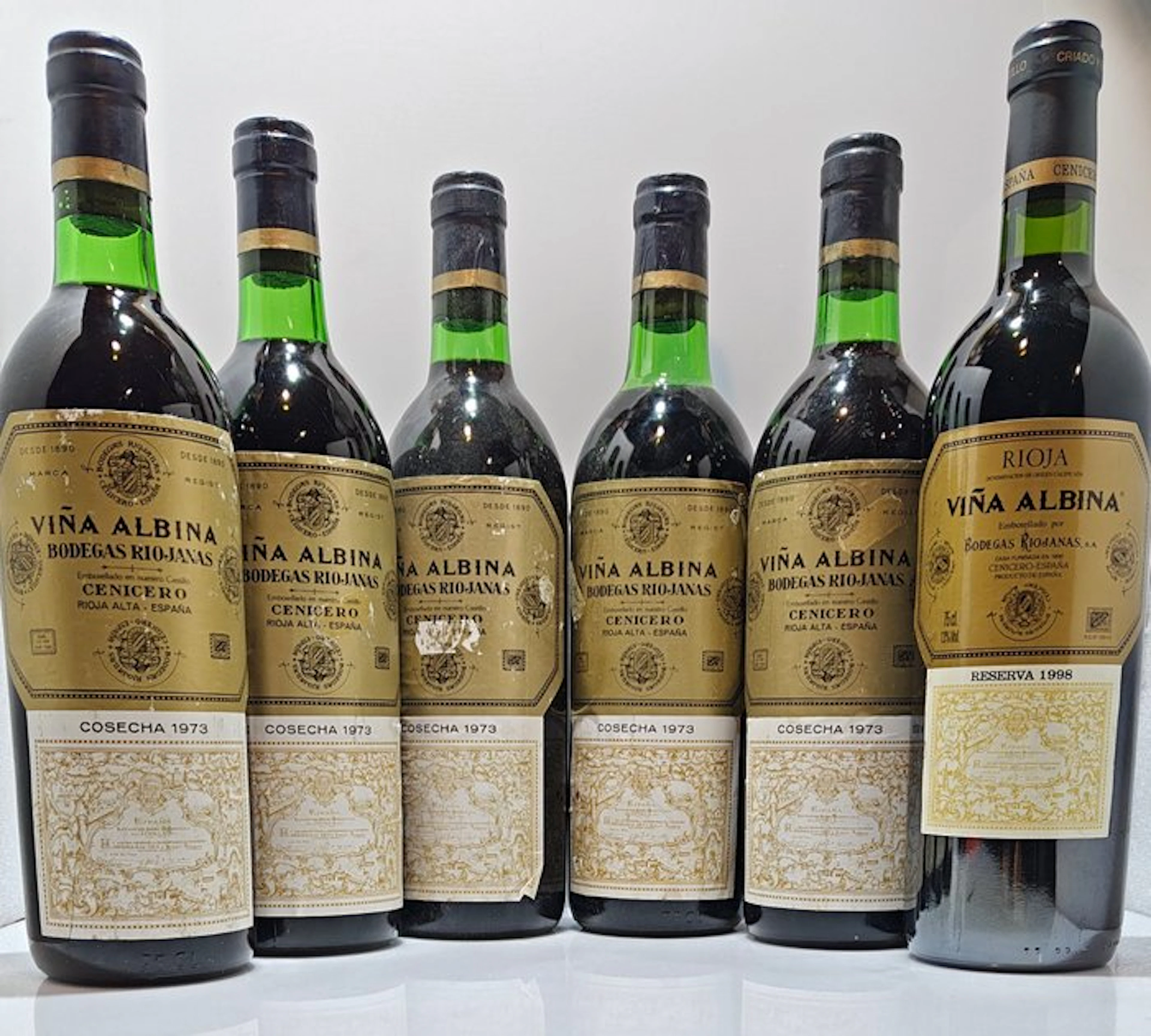 1973 (x5) & 1998 Bodegas Riojanas
