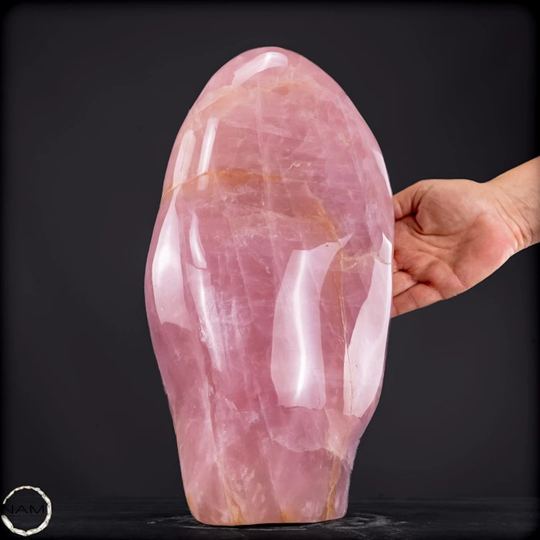 Natural rose quartz freeform – Gentle beauty in pure elegance- 13200.48 g