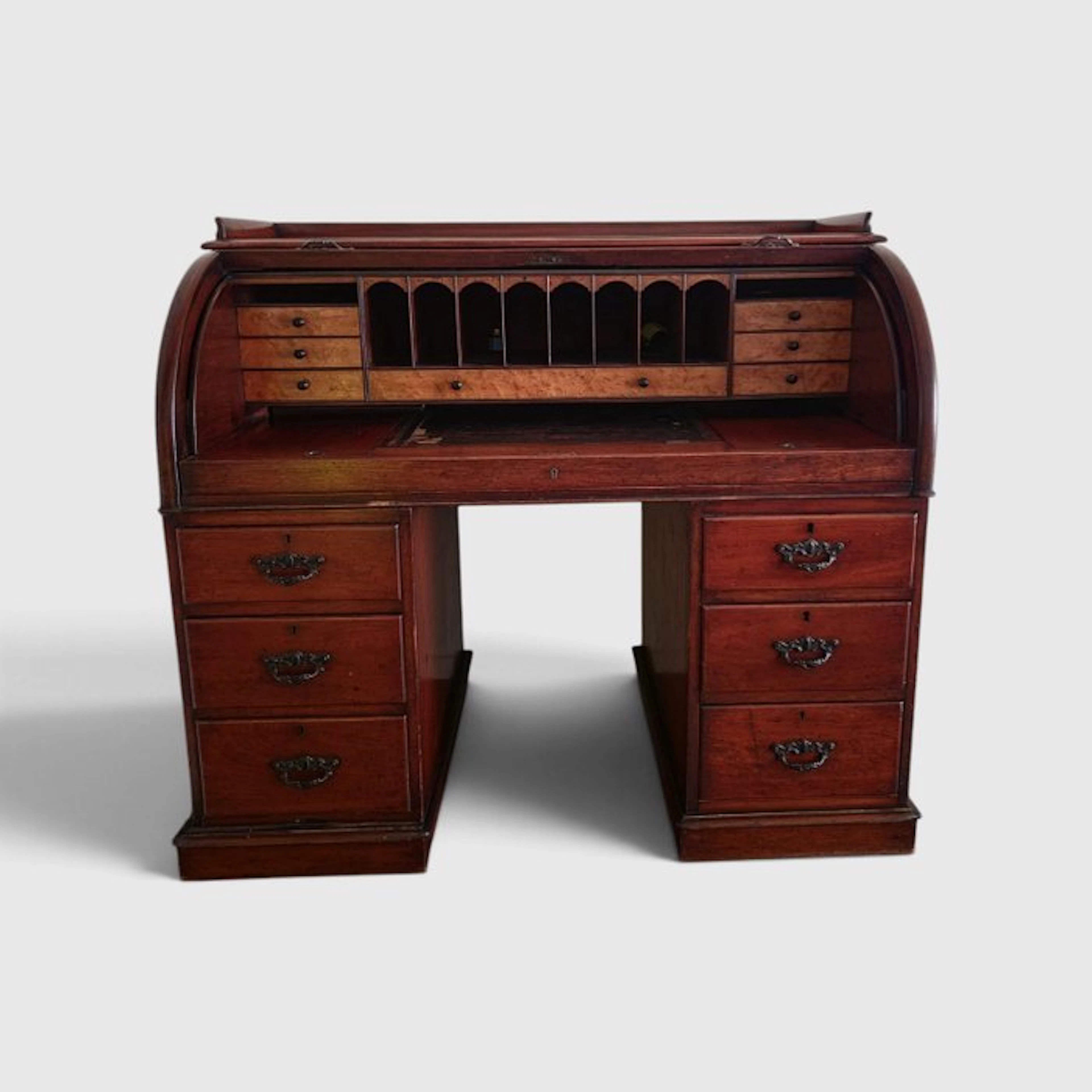 Bureau plat - Maple - Cylinder desk, 19th century
