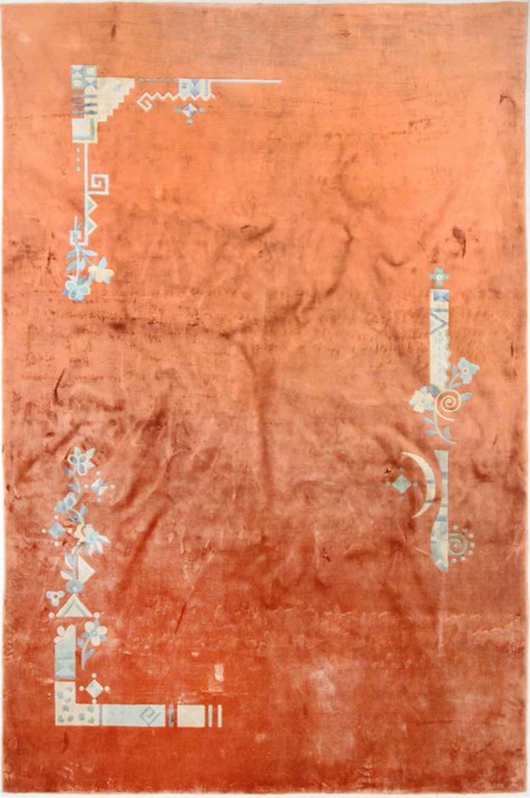 Original China Traditional Pure Silk on Silk Old - Rug...