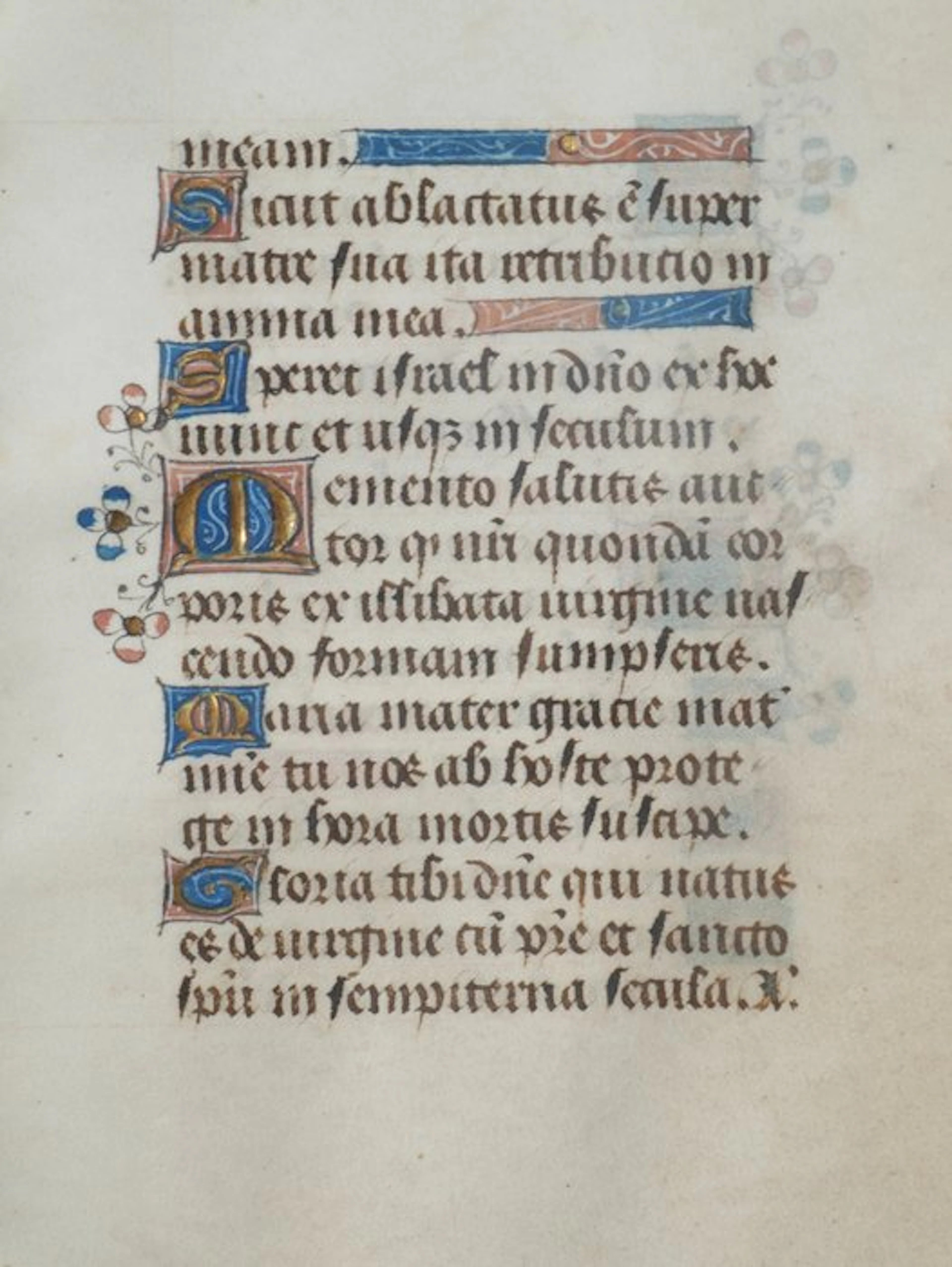 Anoniem - Manuscript sheet from a Book of Hours - 15th century - 1490