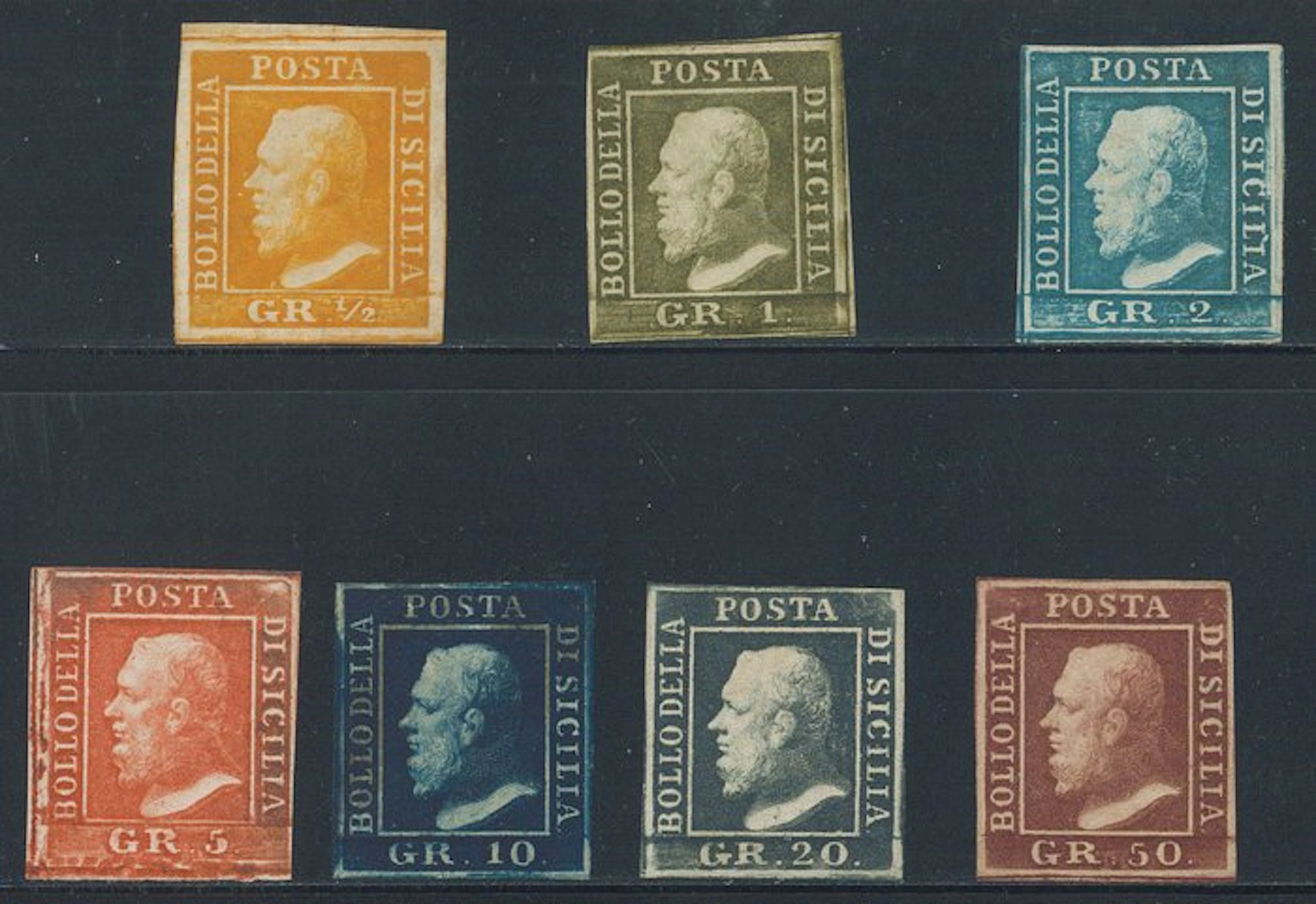 Italian Ancient States - Sicily - Complete series of 7...