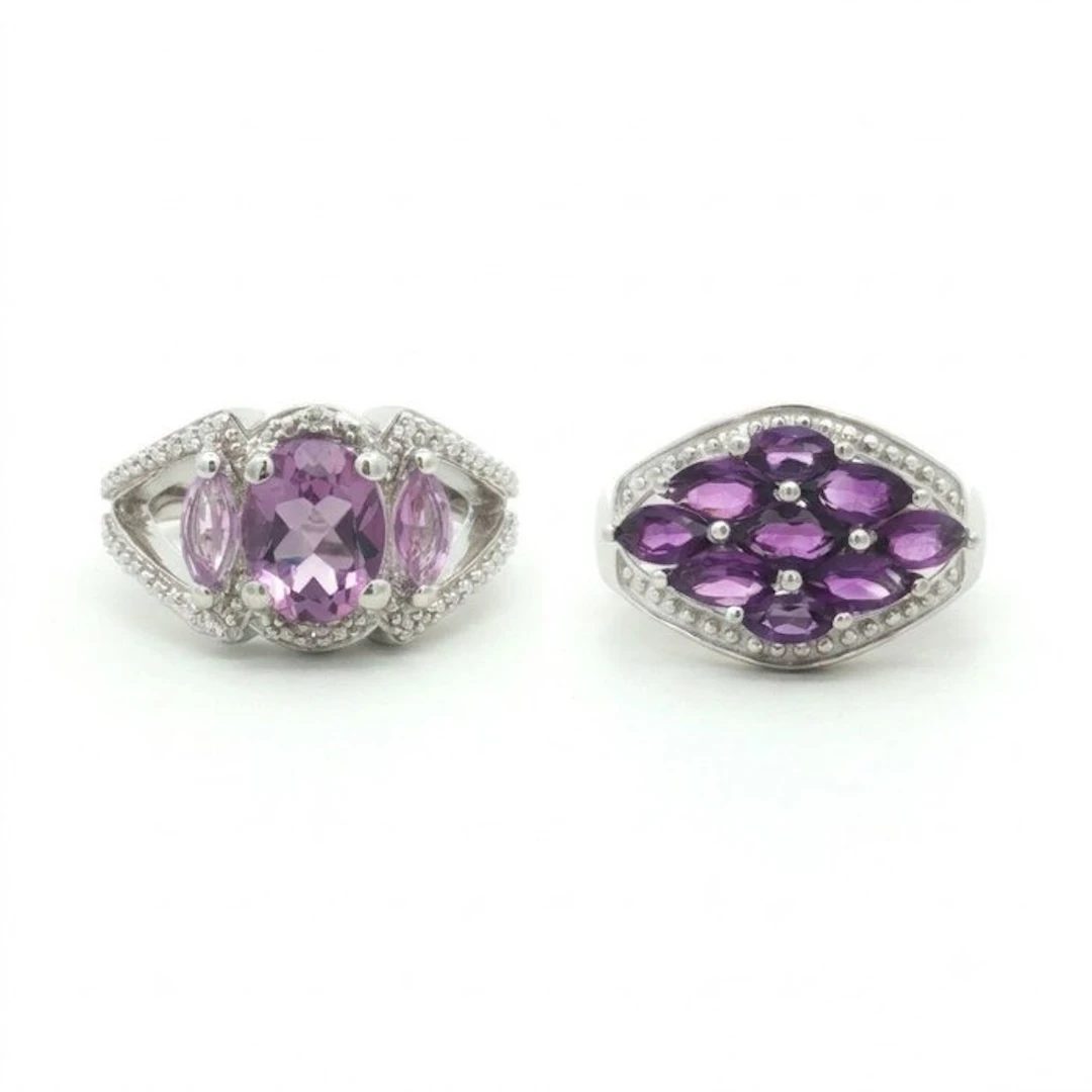 No reserve price - 2 piece jewellery set Silver - 3.98ct