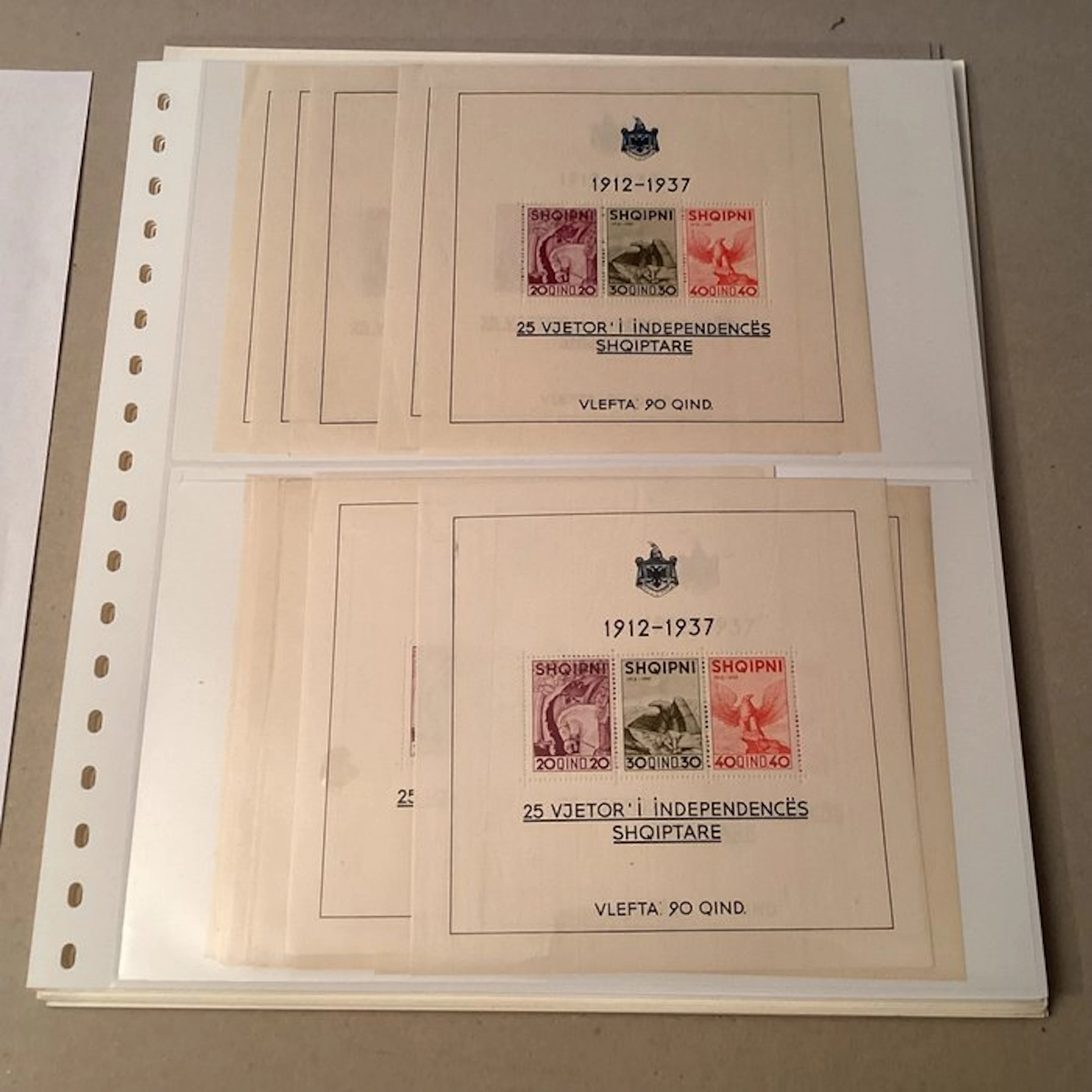 Albania 1937/1960 - Important stock blocks - Michel blok 1/16